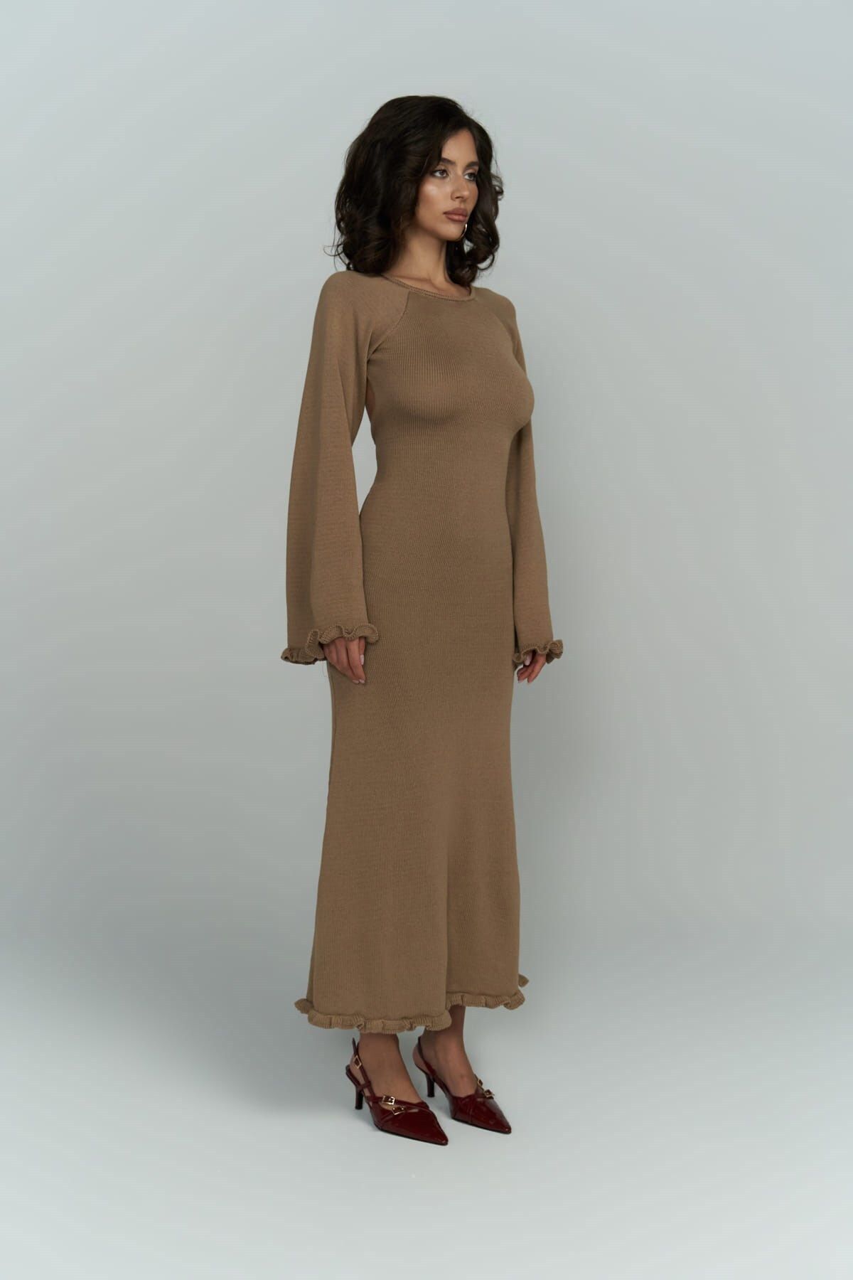 BOHEMAİ-Rochie din tricot din nurcă fără spate Angela 3