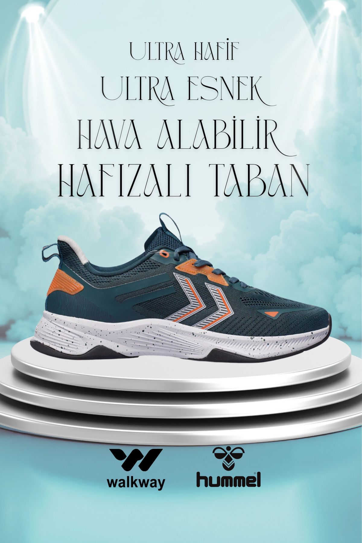 hummel Hml Crl Hafızalı Taban Hafif Esnek Yeşil Spor Ayakkabı