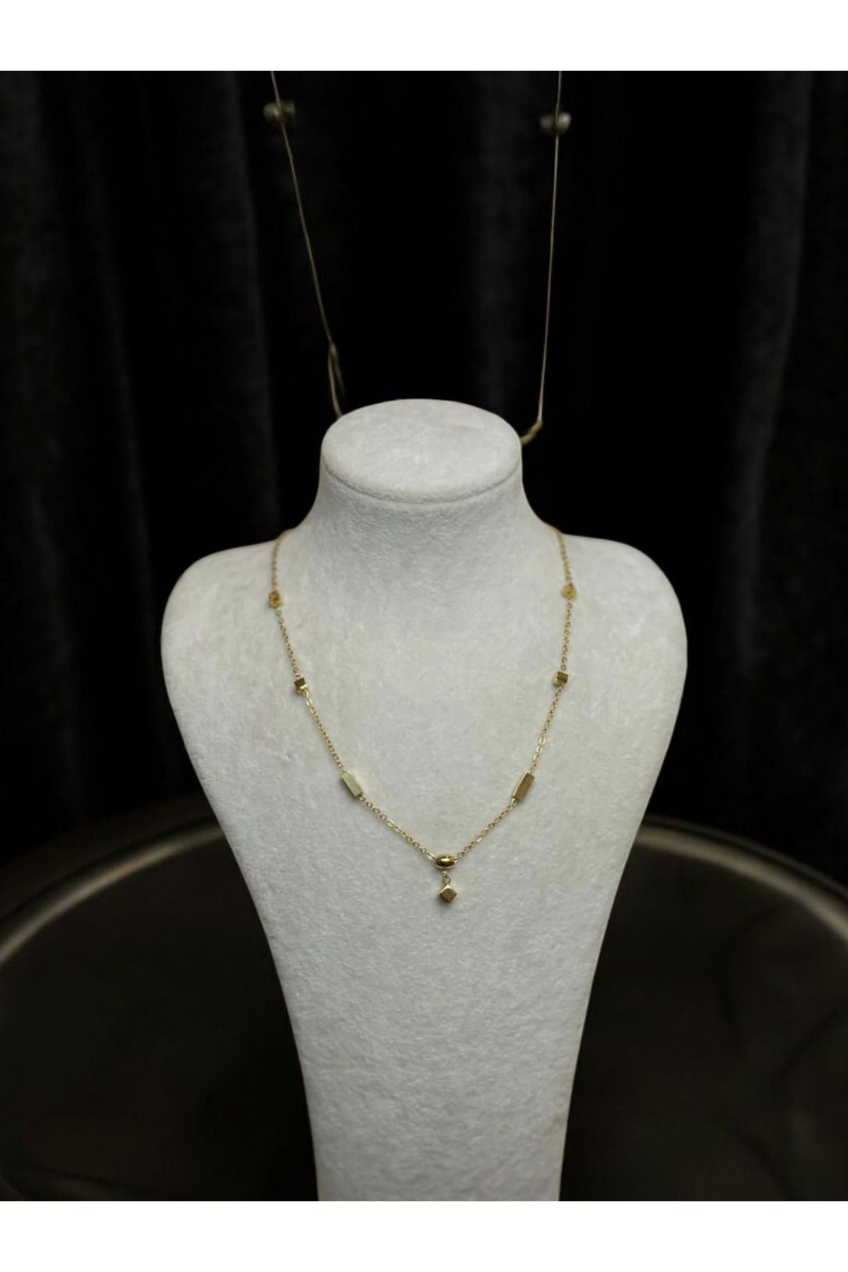 XUPING JEWELRY Gold charmlı kalpli Çelik kolye