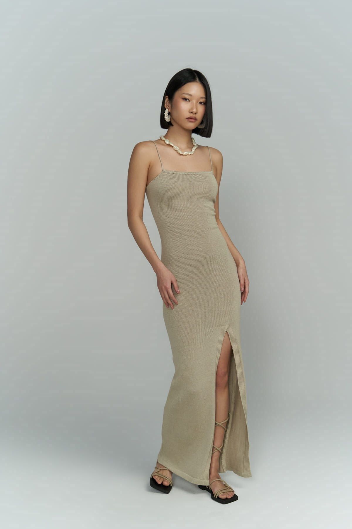 BOHEMAİ-Rochie tricotaje din piatră fără spate Cintia 8