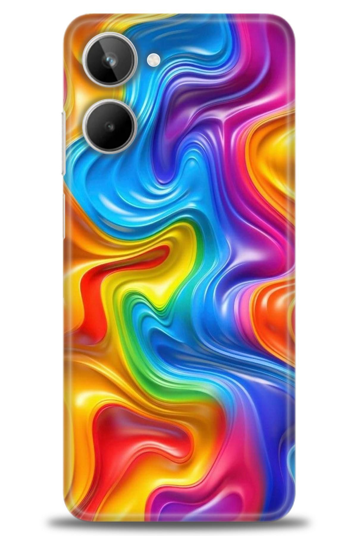 realme 10 4G İle Uyumlu HD Baskılı Desenli Silikon Kılıf - 552