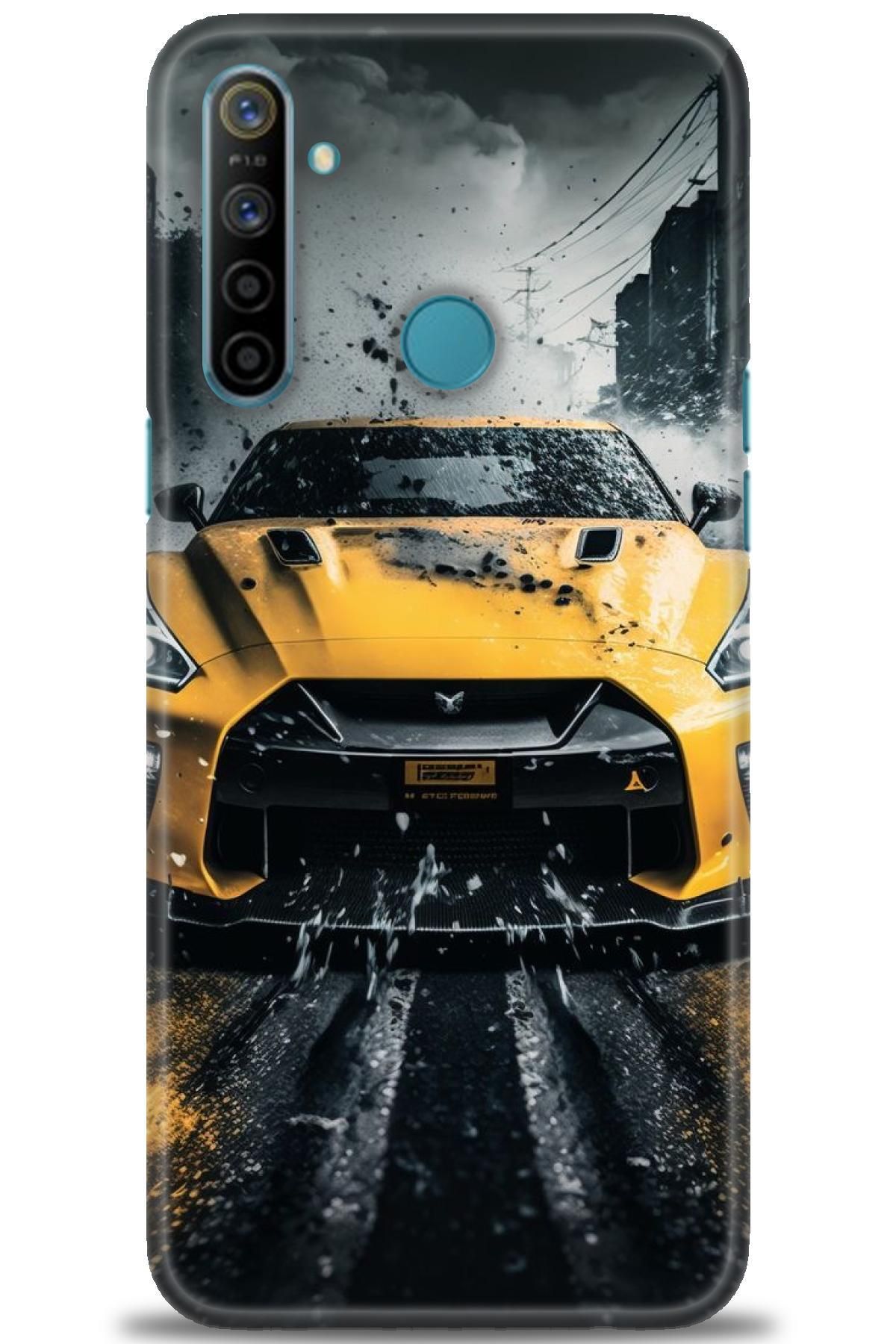 realme 5i İle Uyumlu HD Baskılı Desenli Silikon Kılıf - 852
