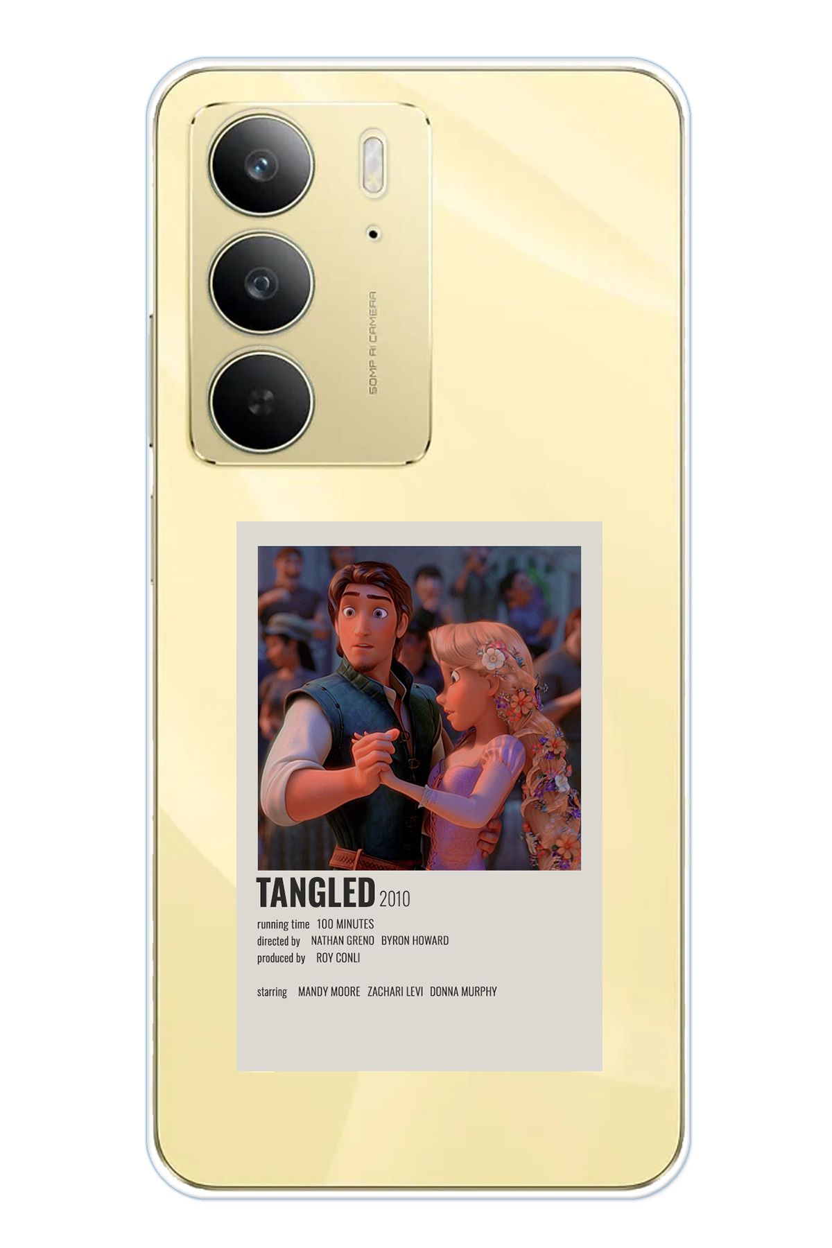 TechTree Realme C75 Uyumlu Rapunzel Tangled Tasarımlı Şeffaf Silikon Kılıf