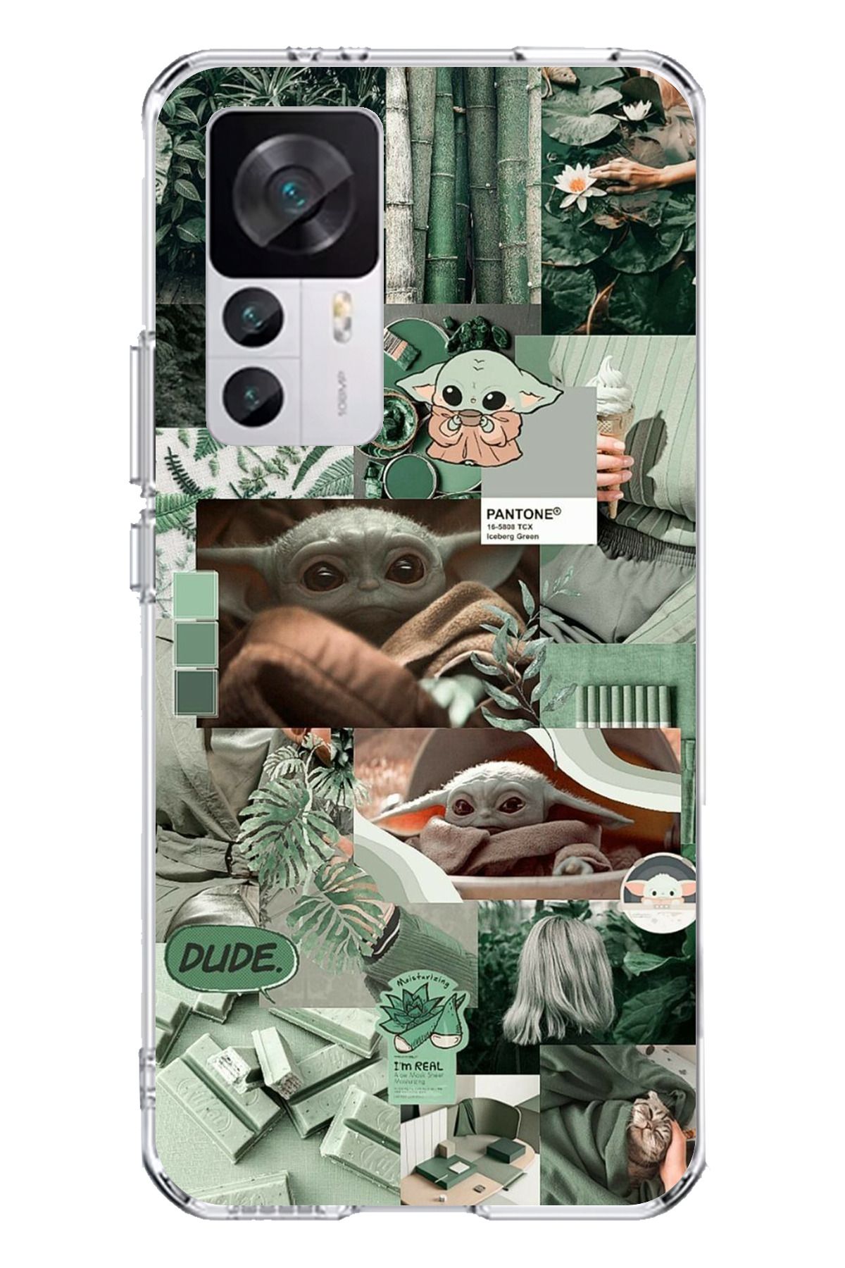 TechTree Xiaomi Mi 12T - 12T PRO Uyumlu Yoda Kolaj Şeffaf Silikon Kılıf