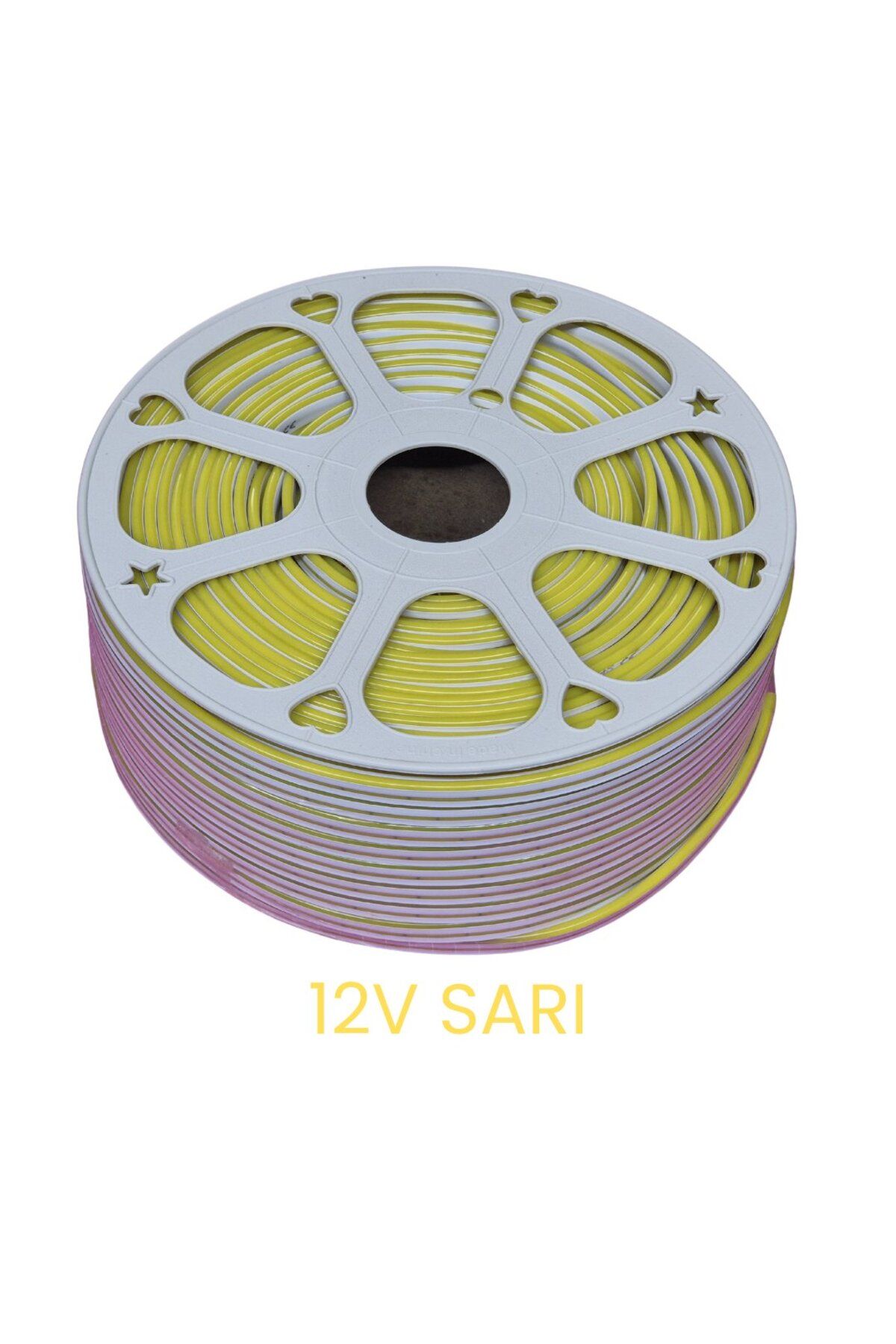 Hightek 12V Sarı Neon Şerit LED 100 Metre