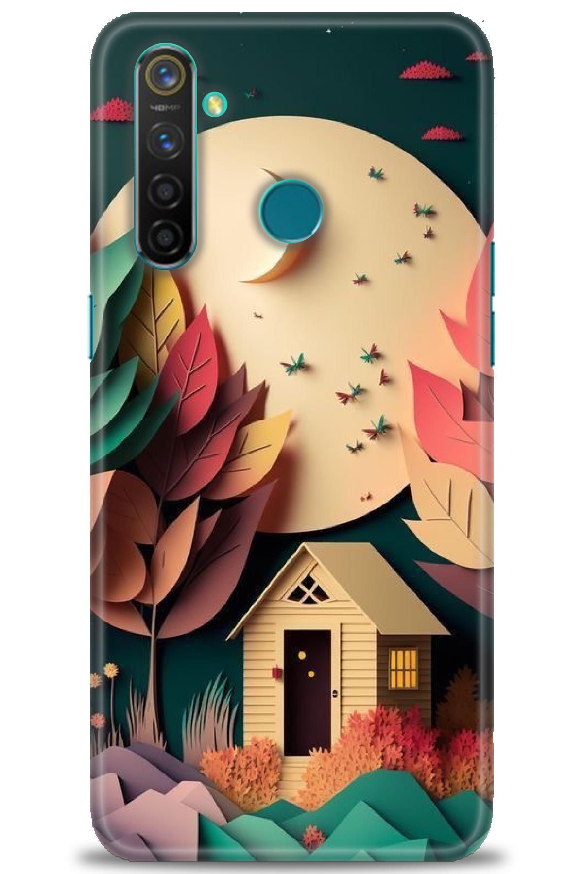 realme 5 Pro İle Uyumlu HD Baskılı Kılıf - Karışık Seri - 627