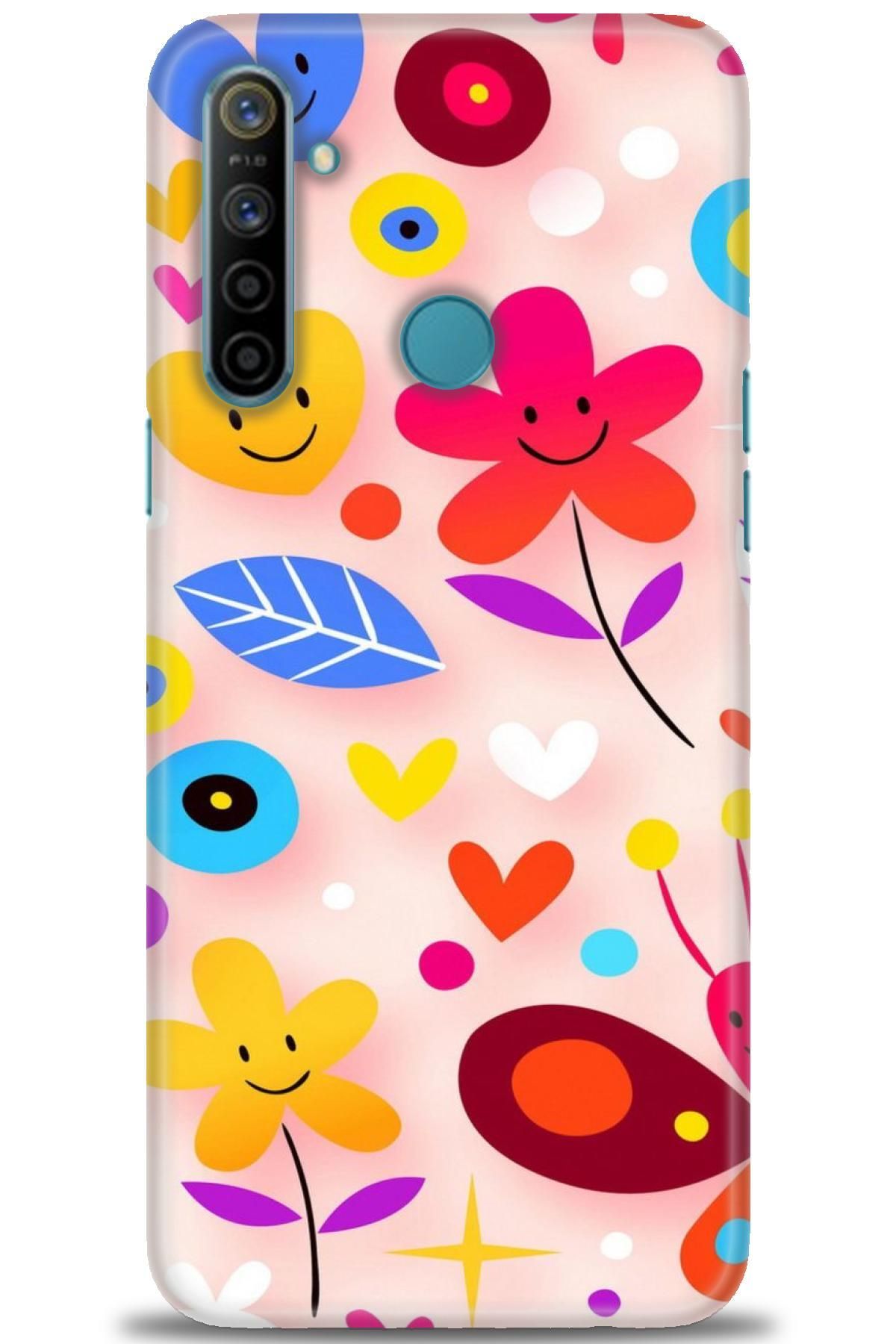realme 5i İle Uyumlu HD Baskılı Desenli Silikon Kılıf - 819
