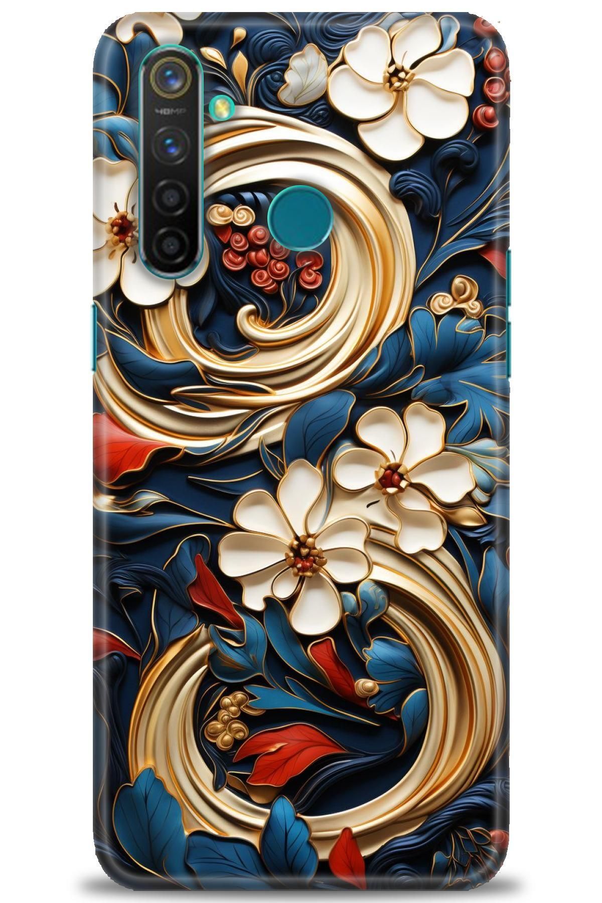 realme 5 Pro İle Uyumlu HD Baskılı Kılıf - Karışık Seri - 973