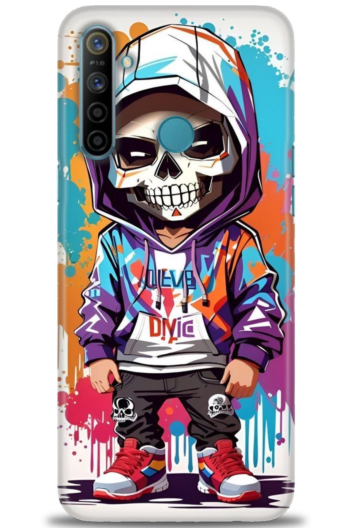 realme 5i İle Uyumlu HD Baskılı Desenli Silikon Kılıf - 991