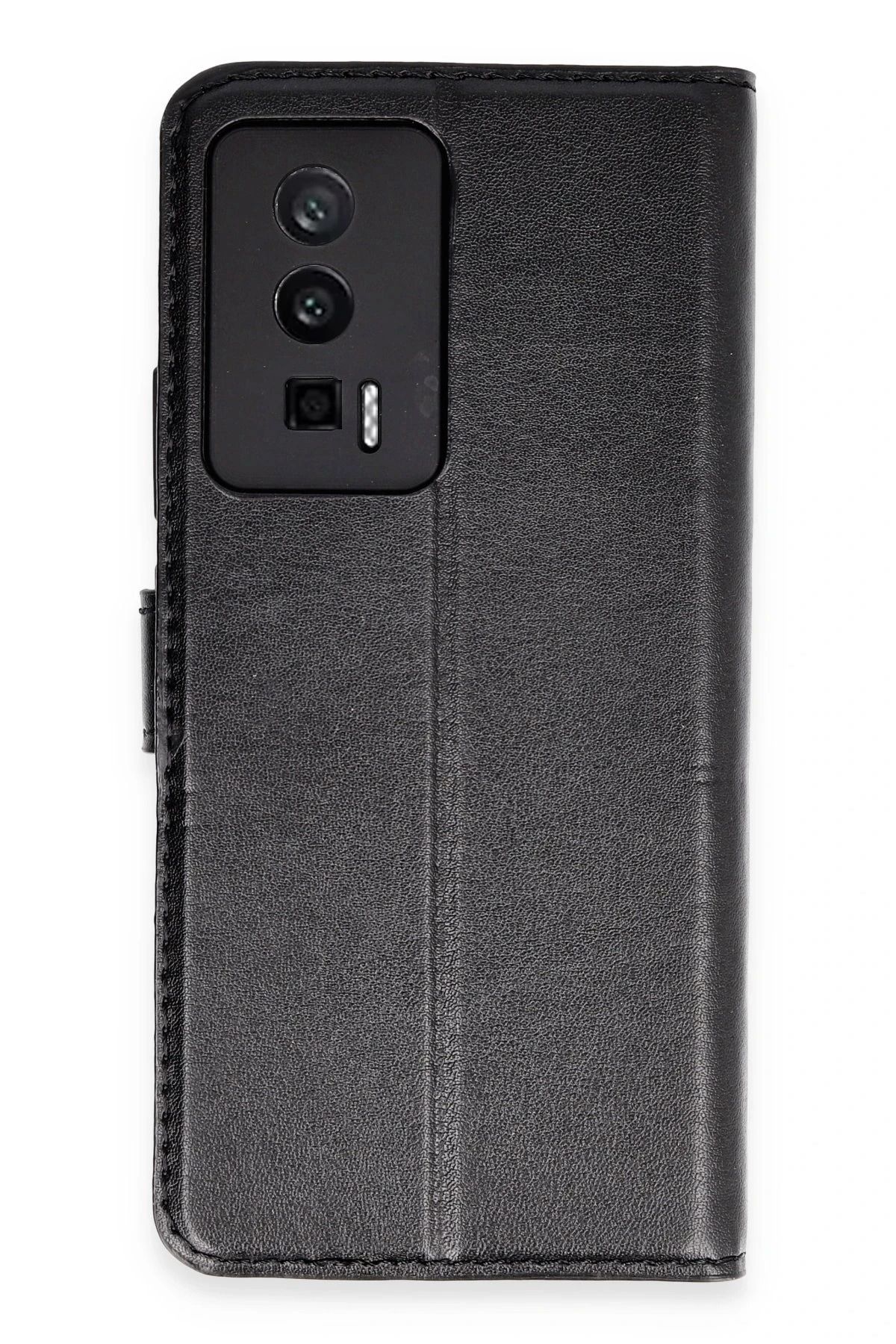 NewFace Xiaomi Poco F5 Pro Kılıf Trend S Plus Kapaklı Kılıf - Siyah YKTSN