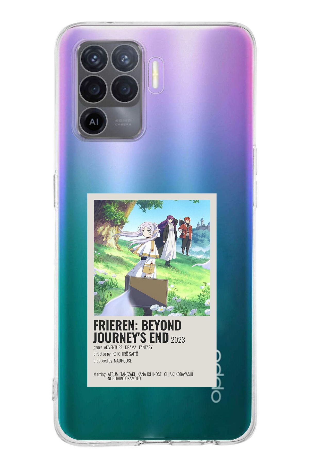 TechTree Oppo Reno 5 Lite Uyumlu Frieren: Beyond Journey's End Tasarımlı Şeffaf Silikon Kılıf