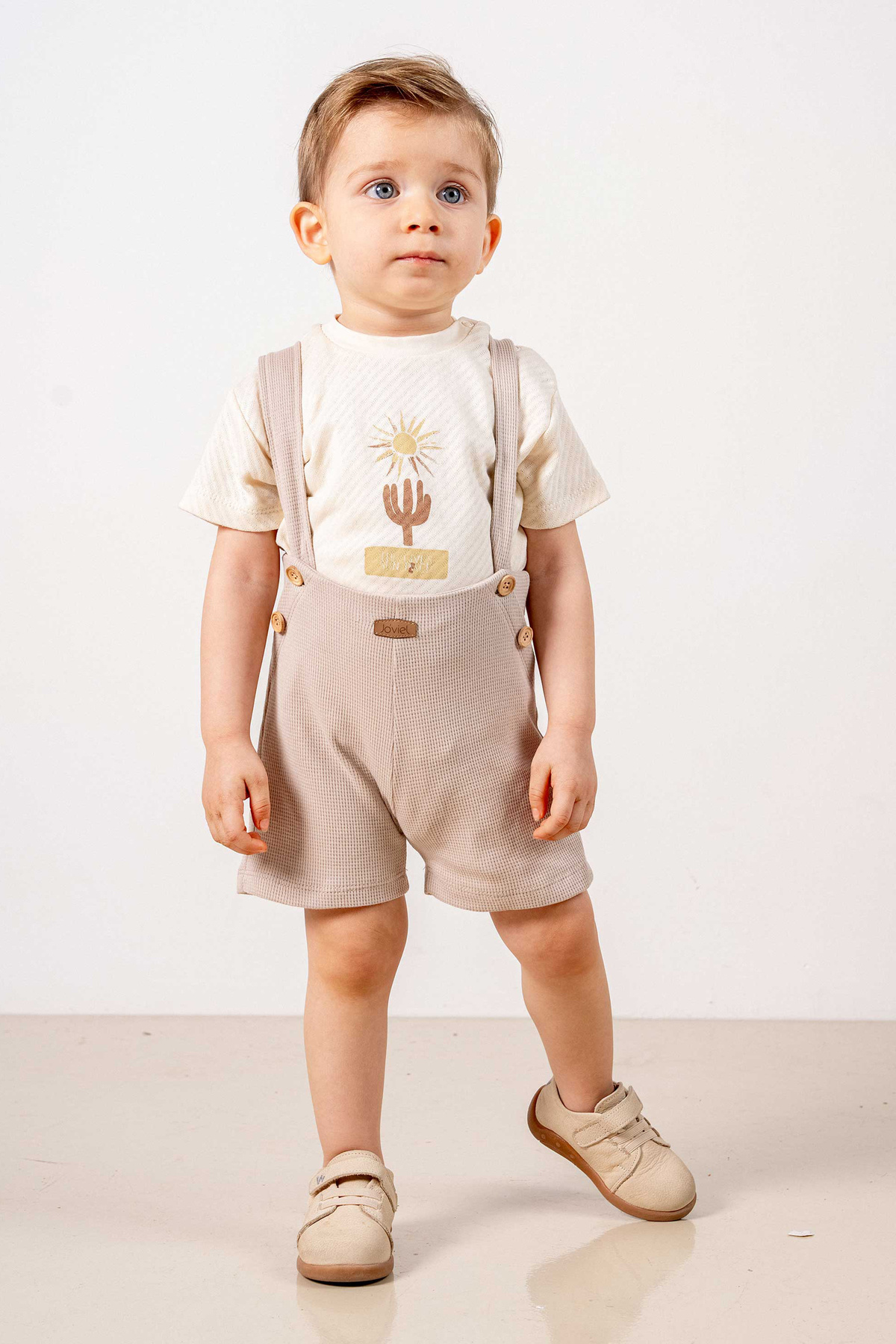 bombe Baby Kids Caramel Cotton 2-Piece Set First I Trend Fashion Bottom Top Set