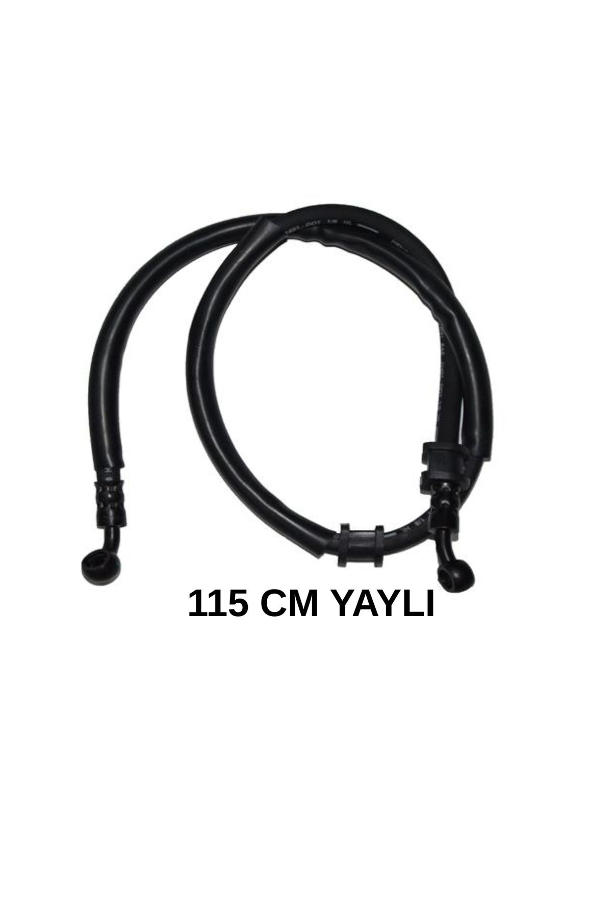 Yerli Motosiklet Hidrolik Fren Hortumu Yaylı 115CM