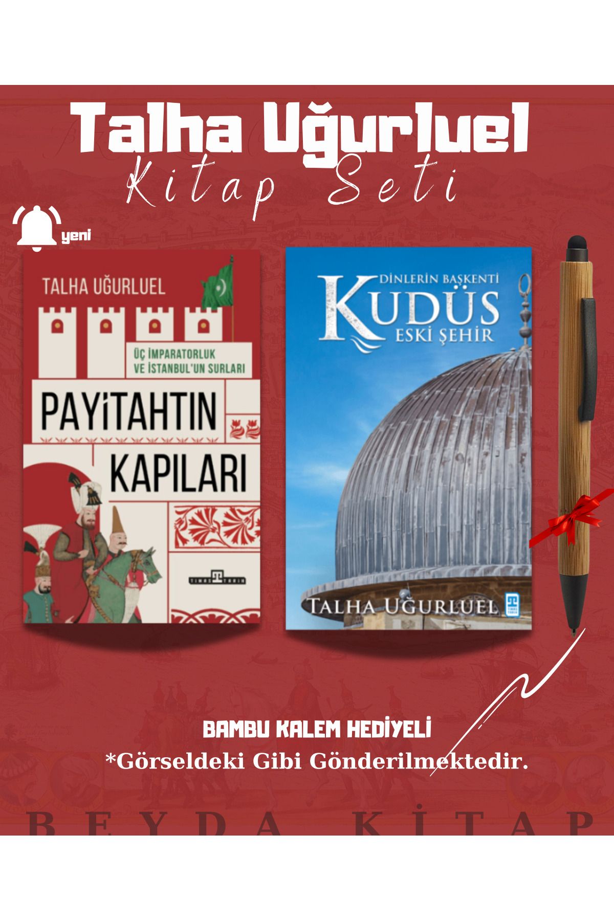 Timaş Yayınları Payitahtın Kapıları - Eski Şehir Kudüs - Talha Uğurluel - Kalem Hediyeli - Kitap Seti