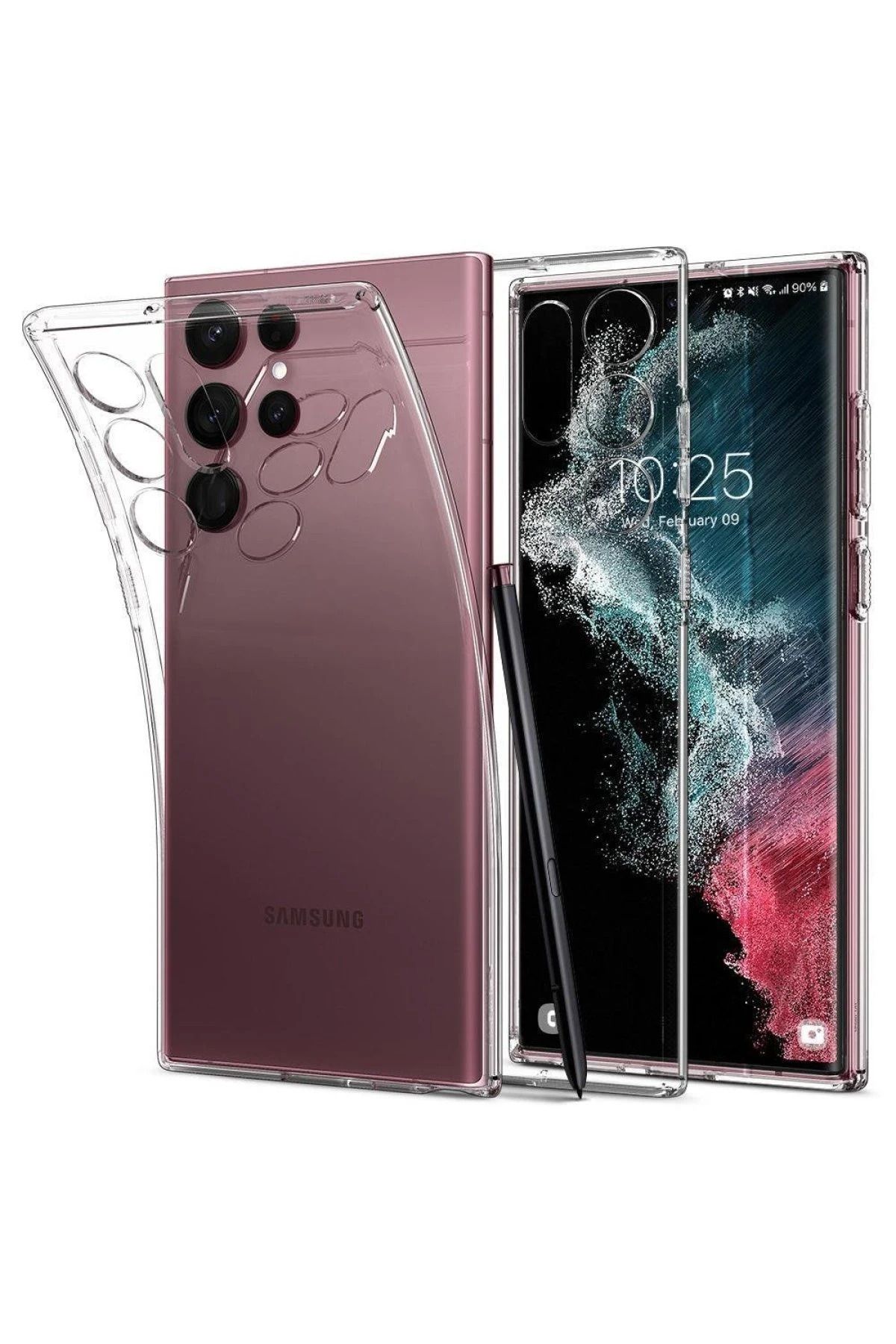 NewFace Samsung Galaxy S23 Ultra Kılıf Lüx Şeffaf Silikon YKTSN