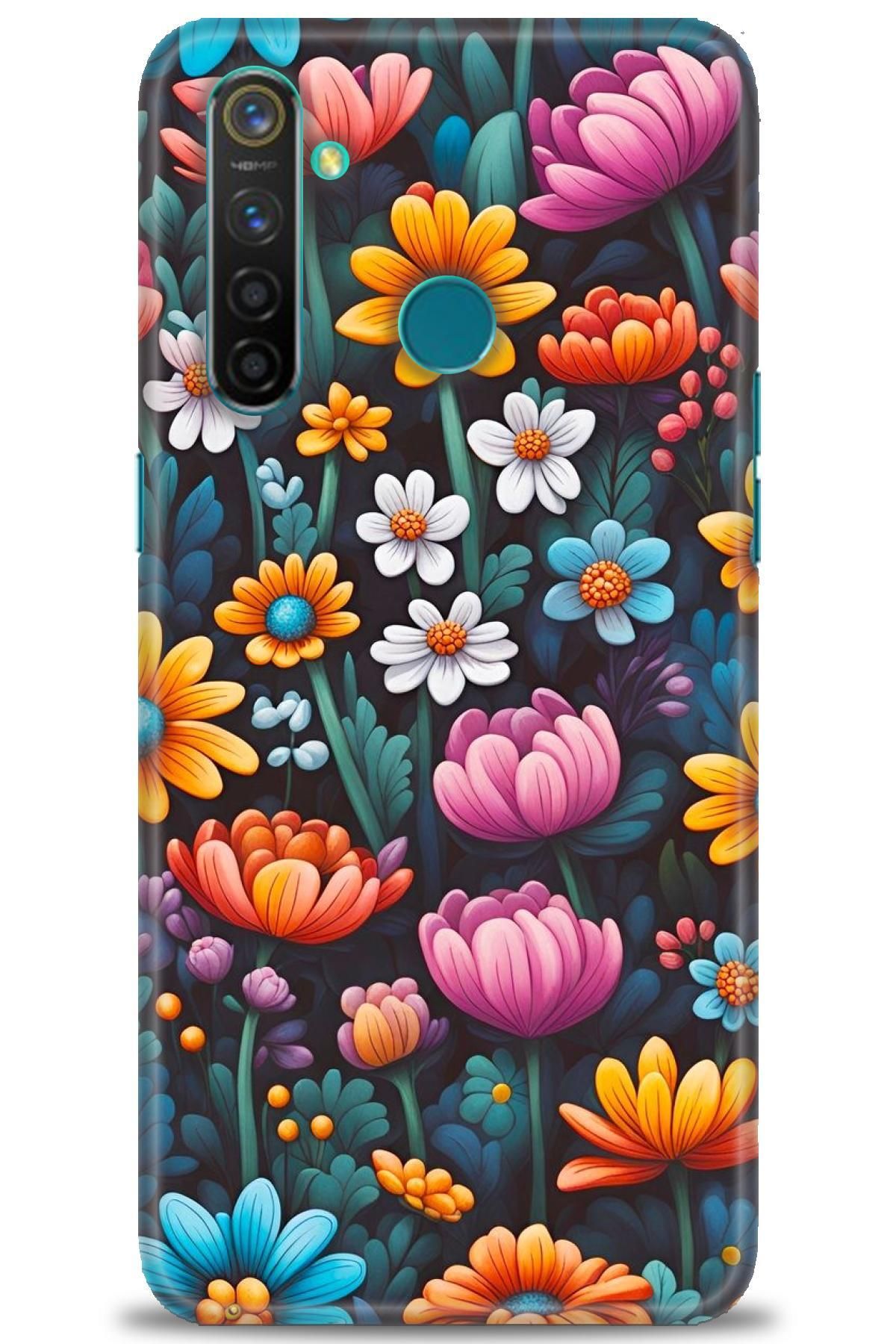 realme 5 Pro İle Uyumlu HD Baskılı Kılıf - Karışık Seri - 533