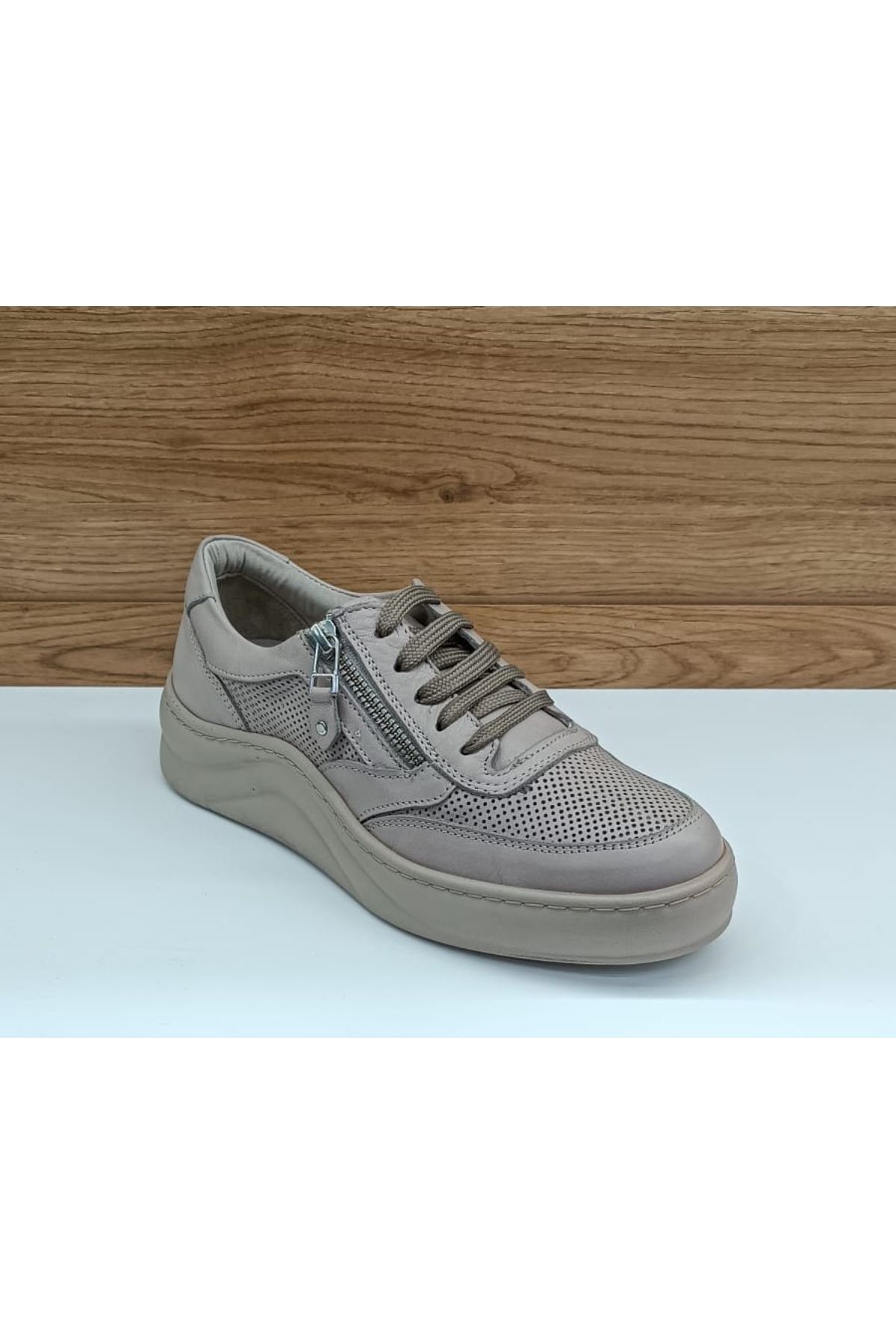 Greyder 57705 Grey Hakiki Deri Casual Kadın Ayakkabı