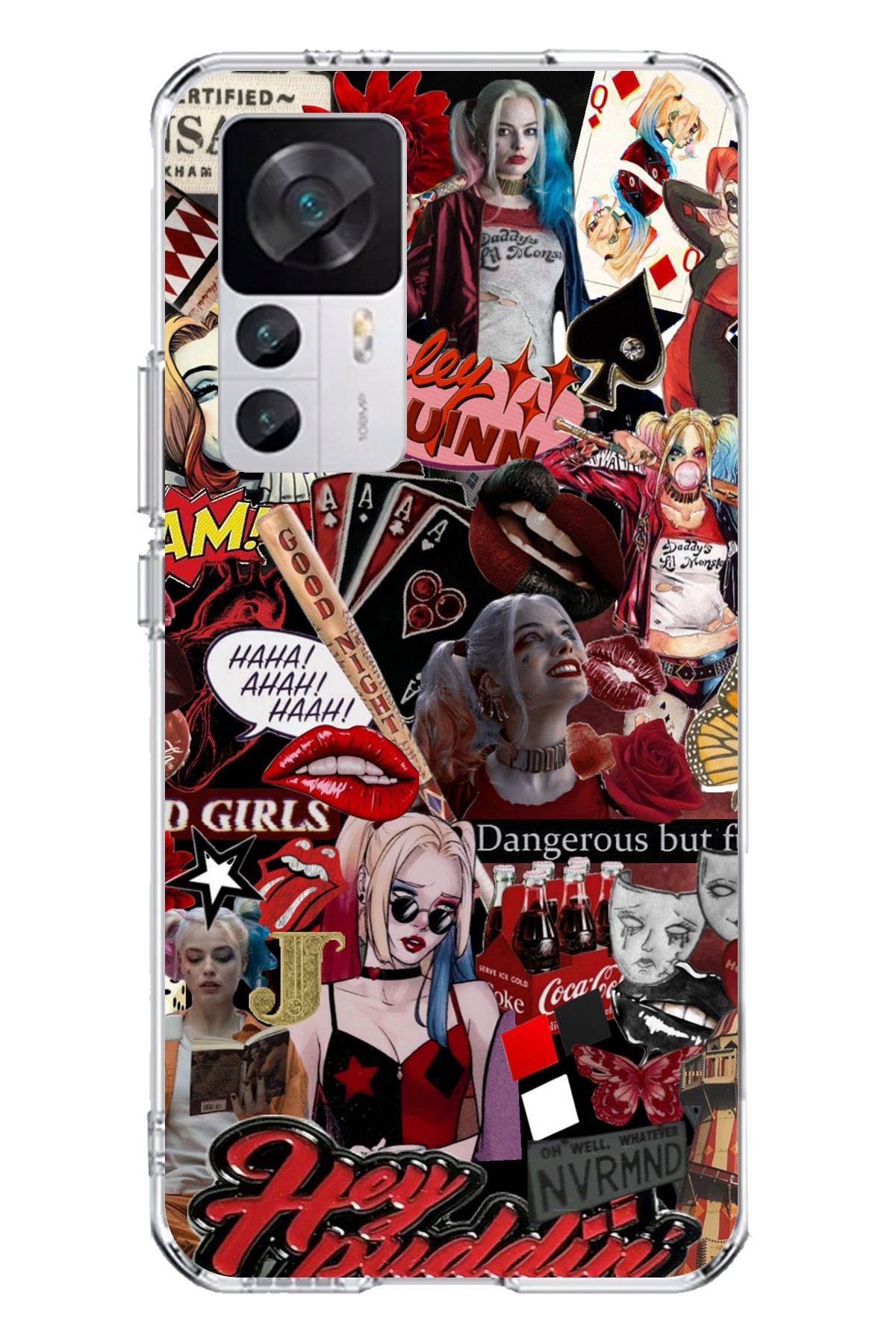 TechTree Xiaomi Mi 12T - 12T PRO Uyumlu Harley Quinn Şeffaf Silikon Kılıf
