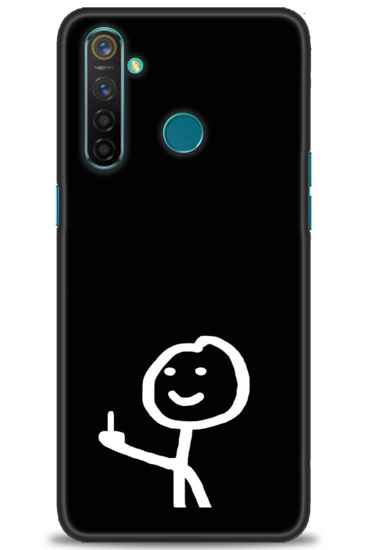 realme 5 Pro İle Uyumlu HD Baskılı Desenli Silikon Kılıf - 237