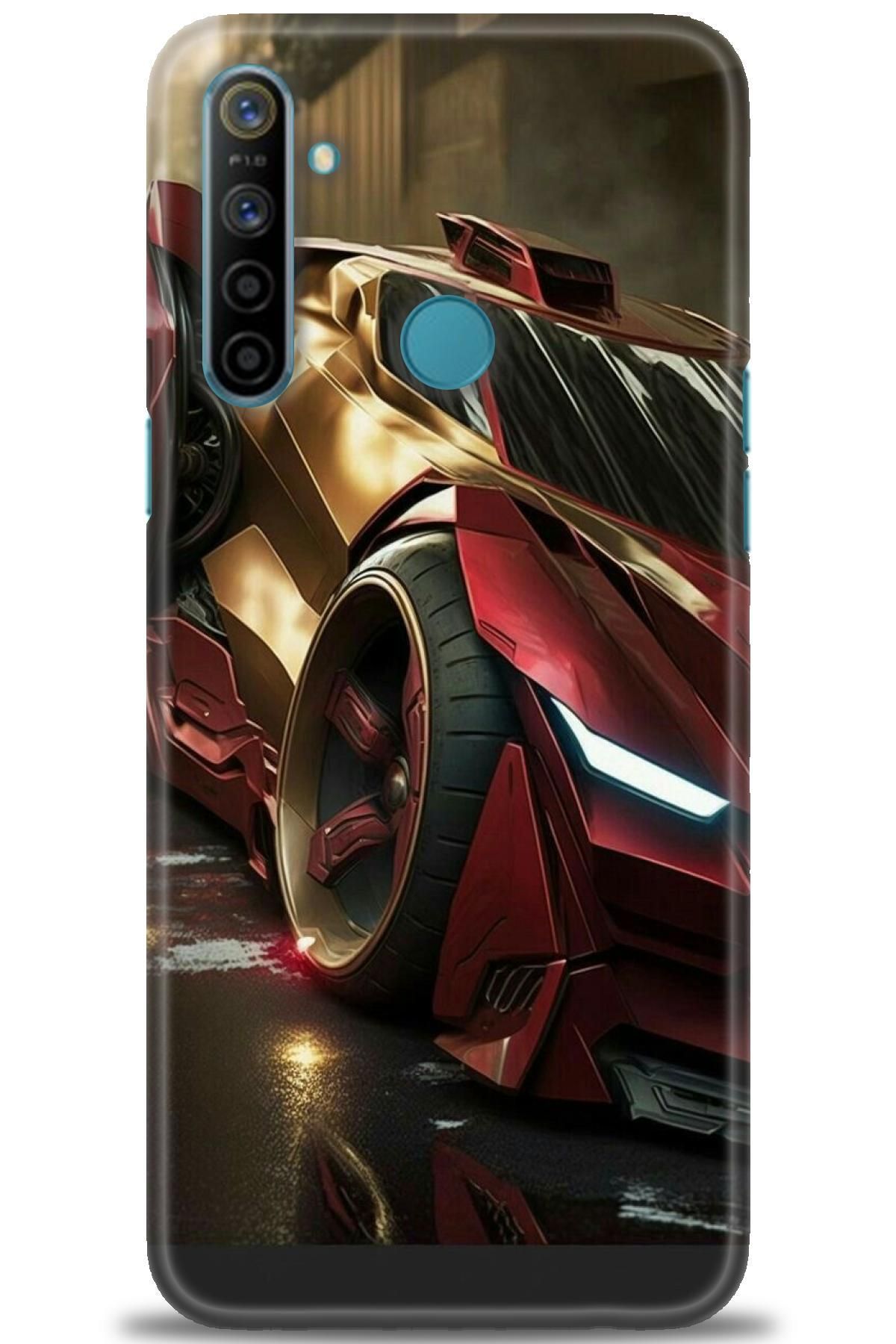 realme 5i İle Uyumlu HD Baskılı Desenli Silikon Kılıf - 855