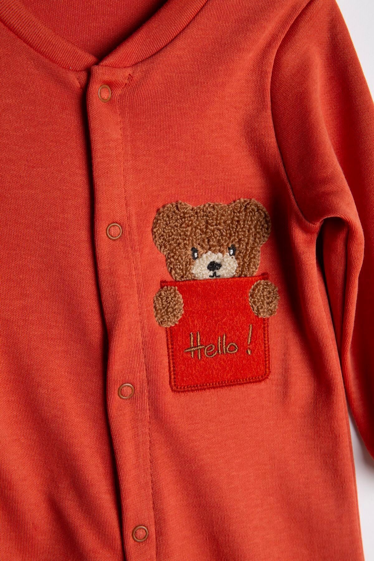 hobbebaby Ayıcık Nakışlı Bebek-Çocuk Tulum 1 Tog Unisex