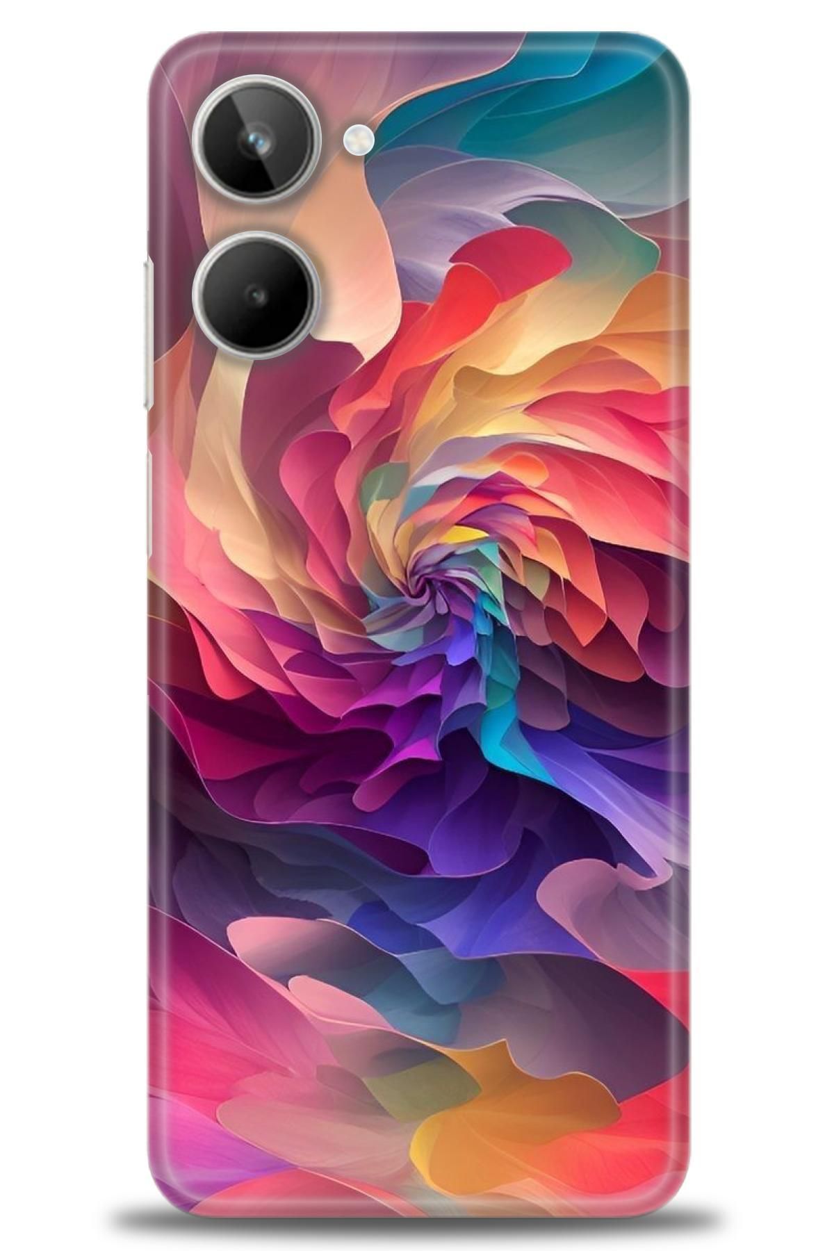 realme 10 4G İle Uyumlu HD Baskılı Desenli Silikon Kılıf - 553