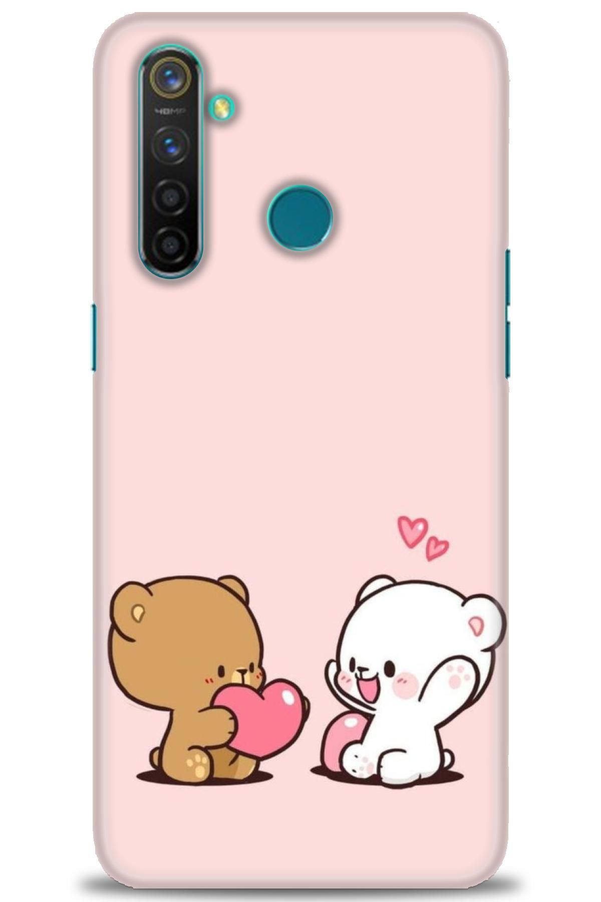 realme 5 Pro İle Uyumlu HD Baskılı Desenli Silikon Kılıf - 395