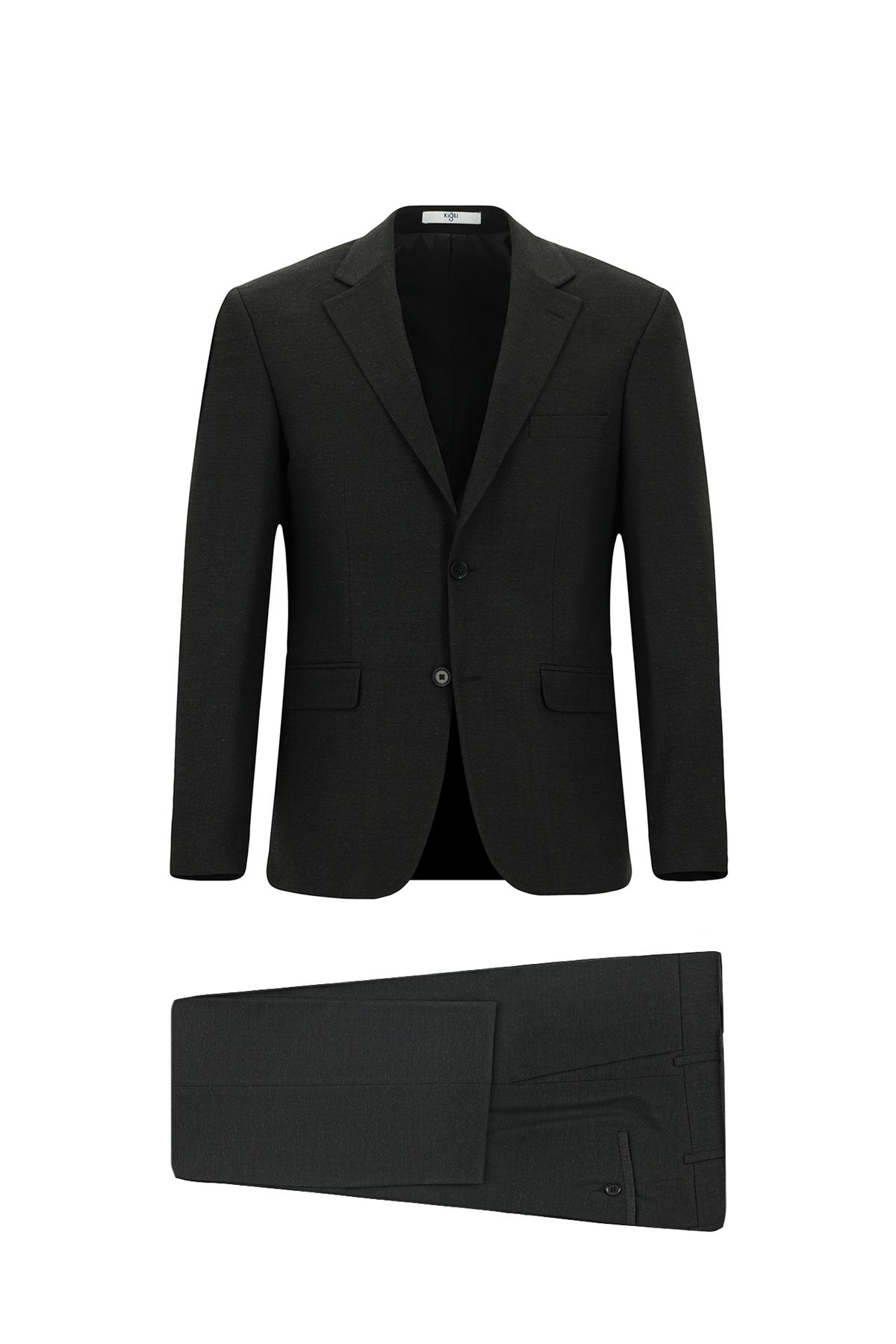 Kiğılı Slim Fit Dar Kesim Yünlü Klasik Takım Elbise