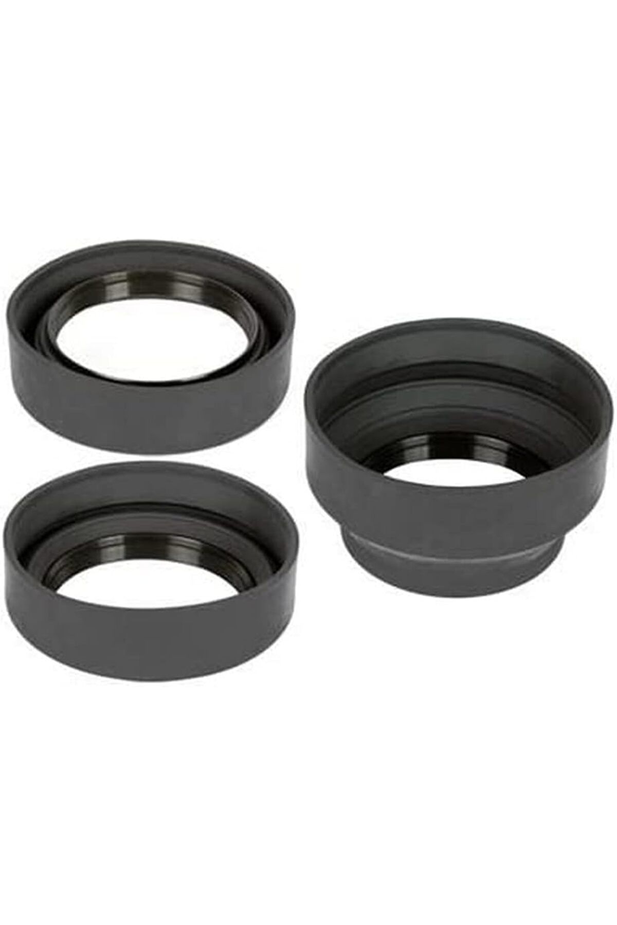 DERİK KADROĞLU 77 mm Üç Kademeli Kauçuk Parasoley, Lens Hood Yeni 1107872
