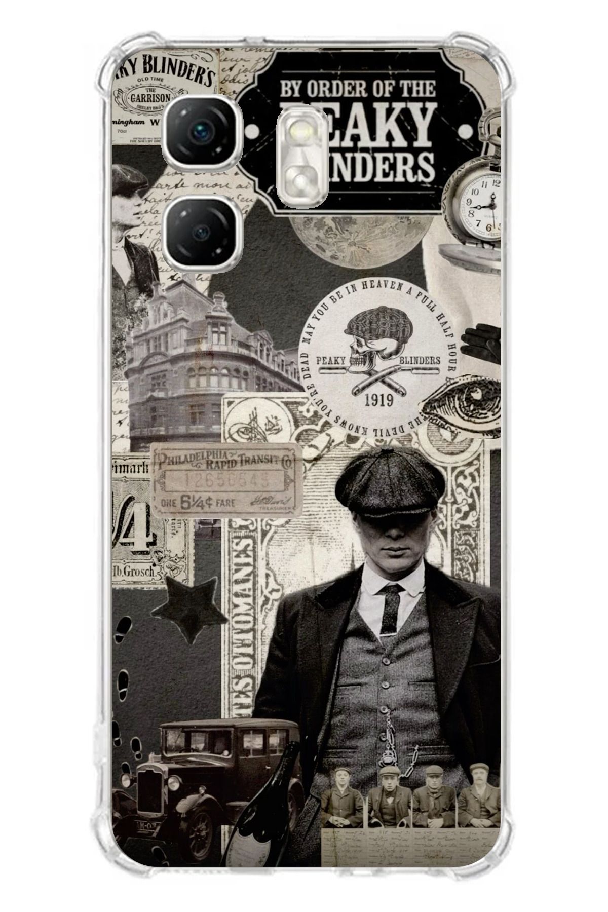 TechTree Infinix Hot 50i - Smart 9 Uyumlu Peaky Blinders Şeffaf Silikon Kılıf