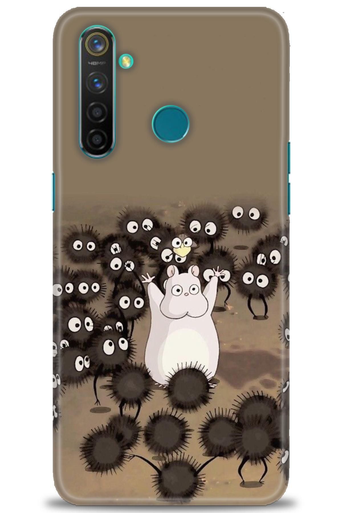 realme 5 Pro İle Uyumlu HD Baskılı Desenli Silikon Kılıf - 133
