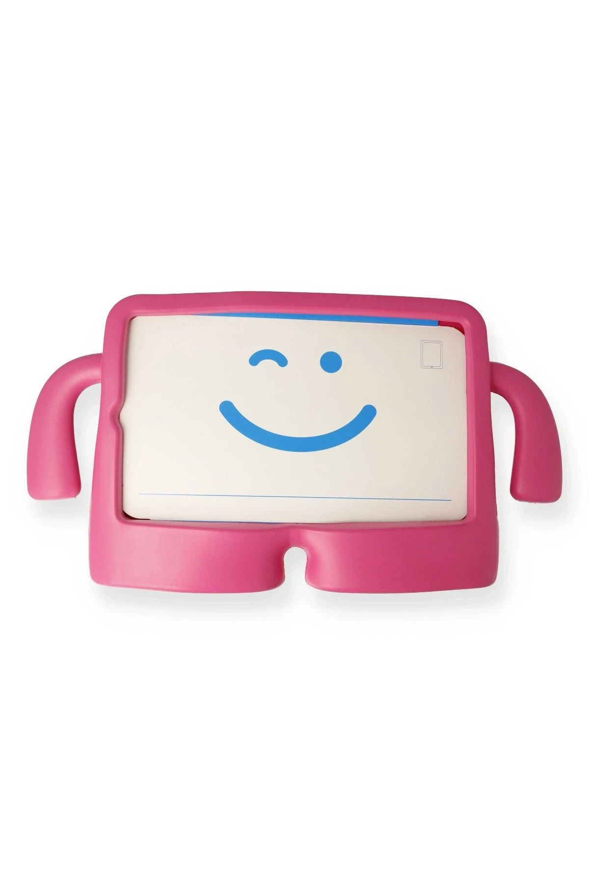 NewFace iPad 10.2 (7.nesil) Kılıf Karakter Tablet Silikon - Pembe YKTSN