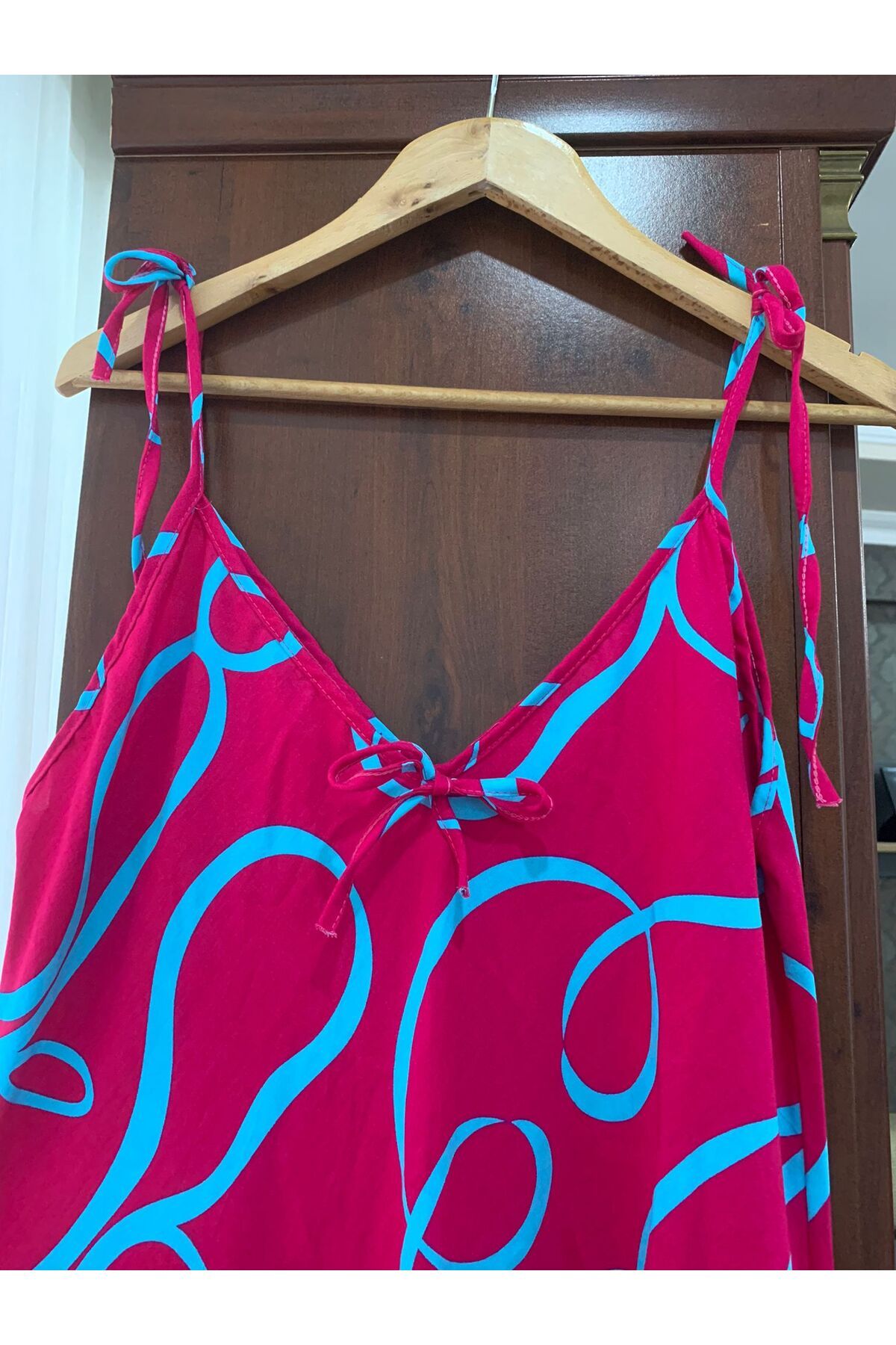Türkiş Otantik VİSKON OMUZ BAĞLAMA ELBİSE