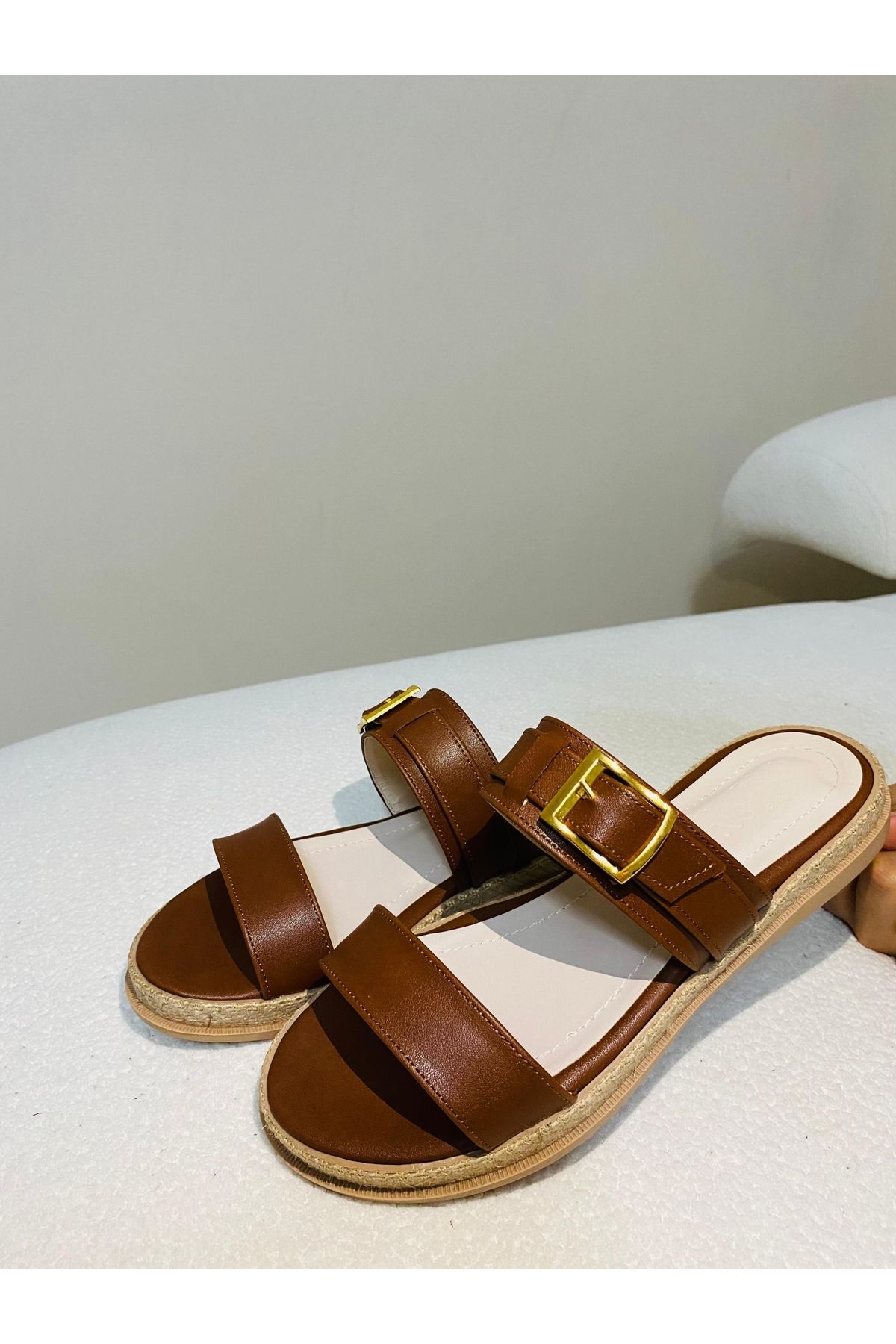 BİRDALİFE WEAR Kahverengi Kadın Terlik