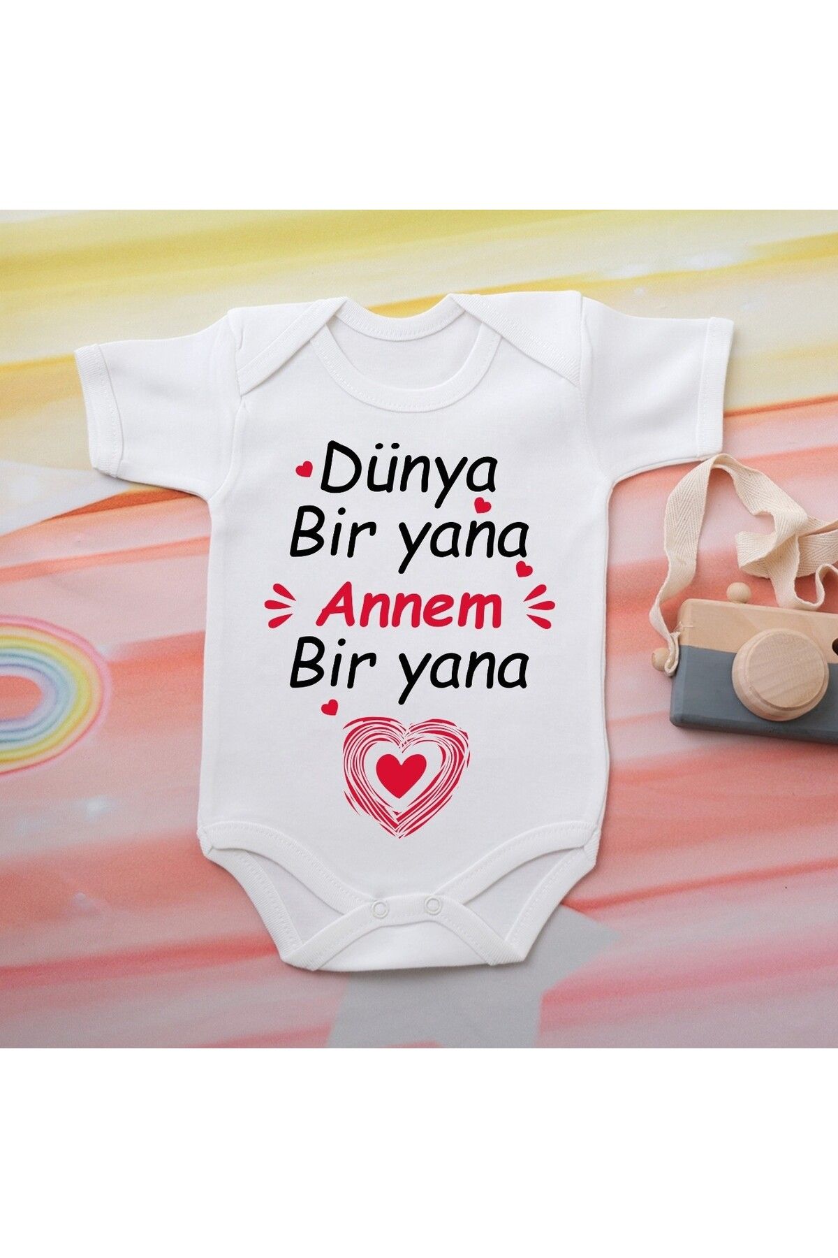 soft wing %100 Pamuklu Organik Baskılı Premium Çıtçıtlı Bebek Body Atlet Zıbın 00574