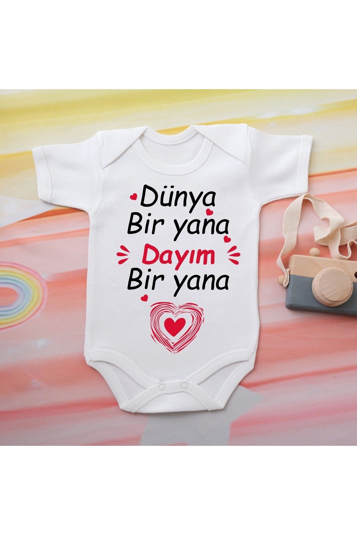 soft wing %100 Pamuklu Organik Baskılı Premium Çıtçıtlı Bebek Body Atlet Zıbın 00572