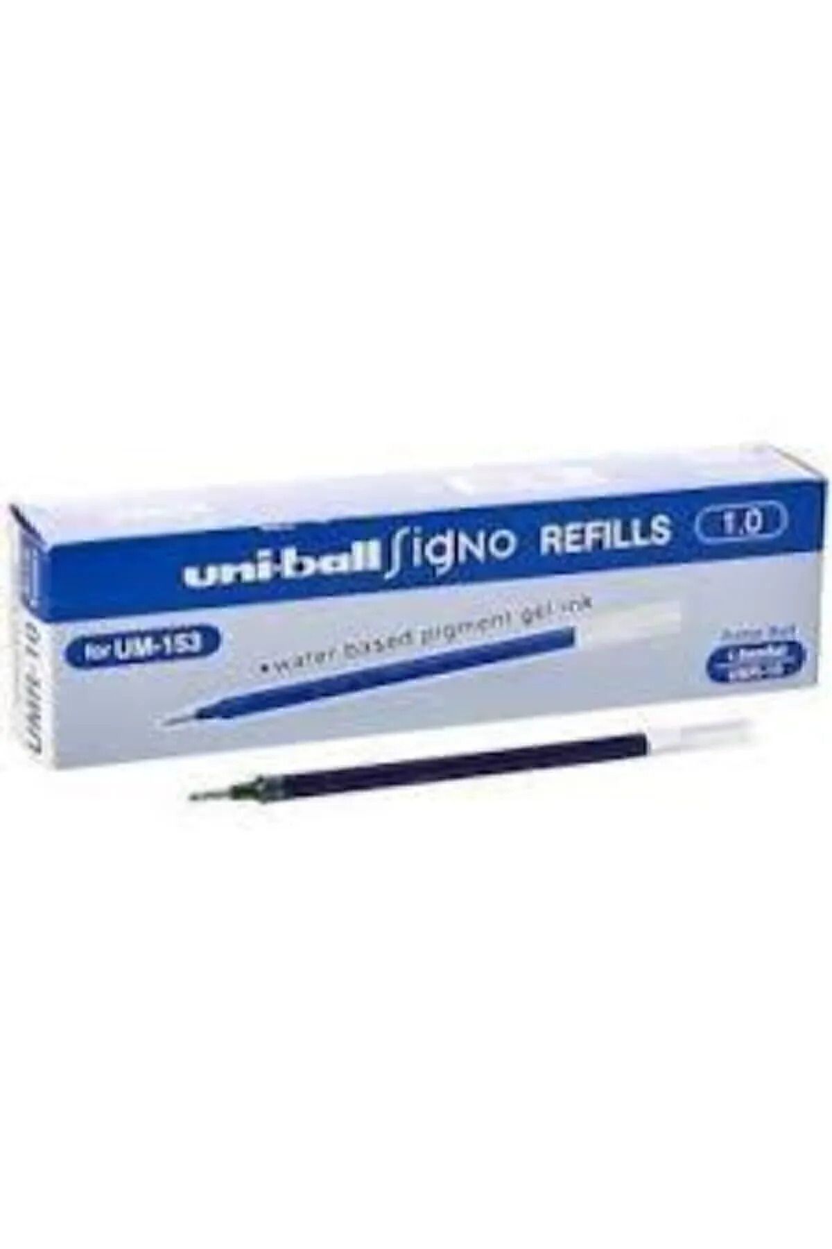 Uni Uniball Umr-10 Signo Broad 1.0 Mm İmza Kalemi Yedeği Mavi - 12 Adet