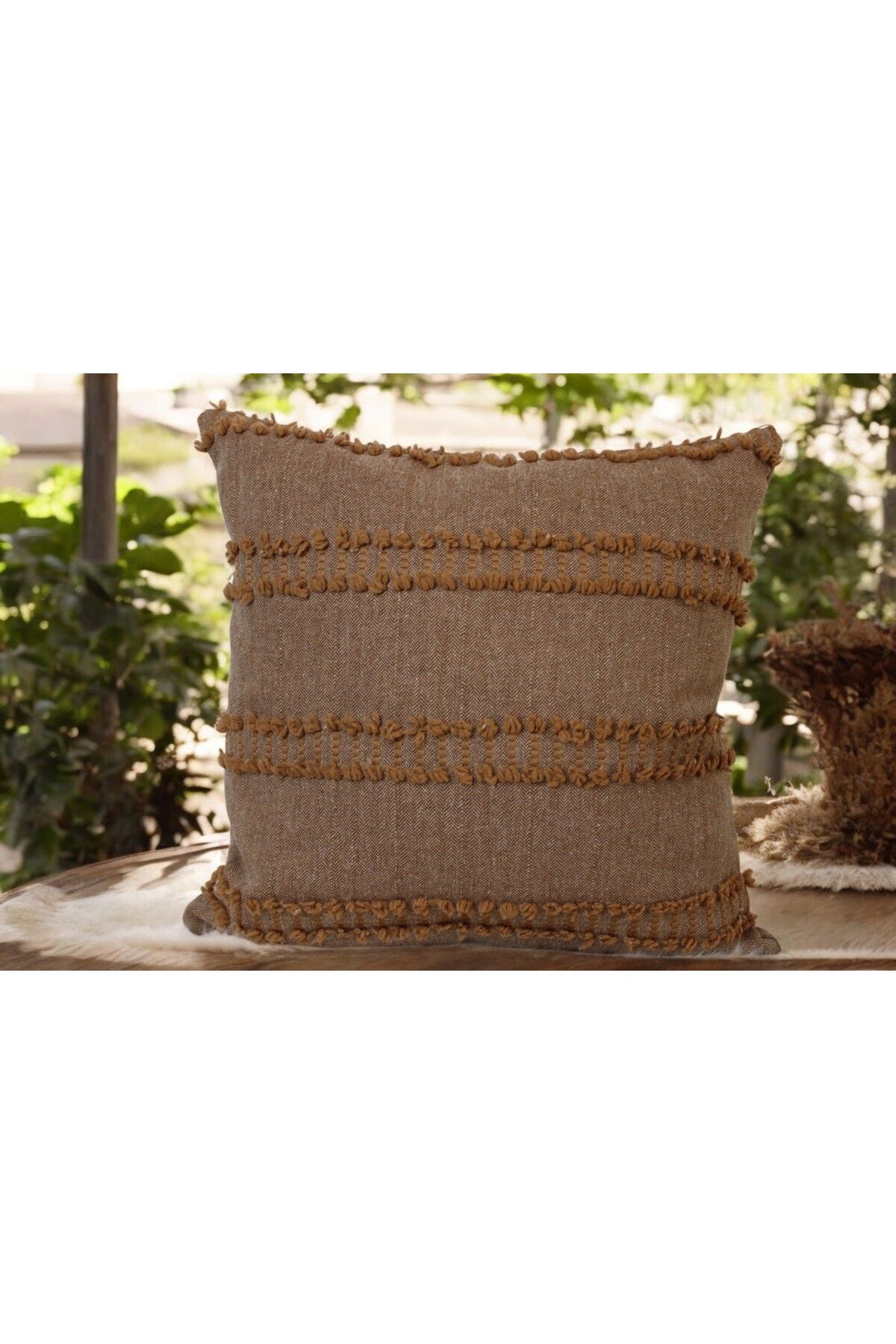 Home Mof Home Collection Merdiven Desen Gizli Dikişli Kırlent Kılıfı