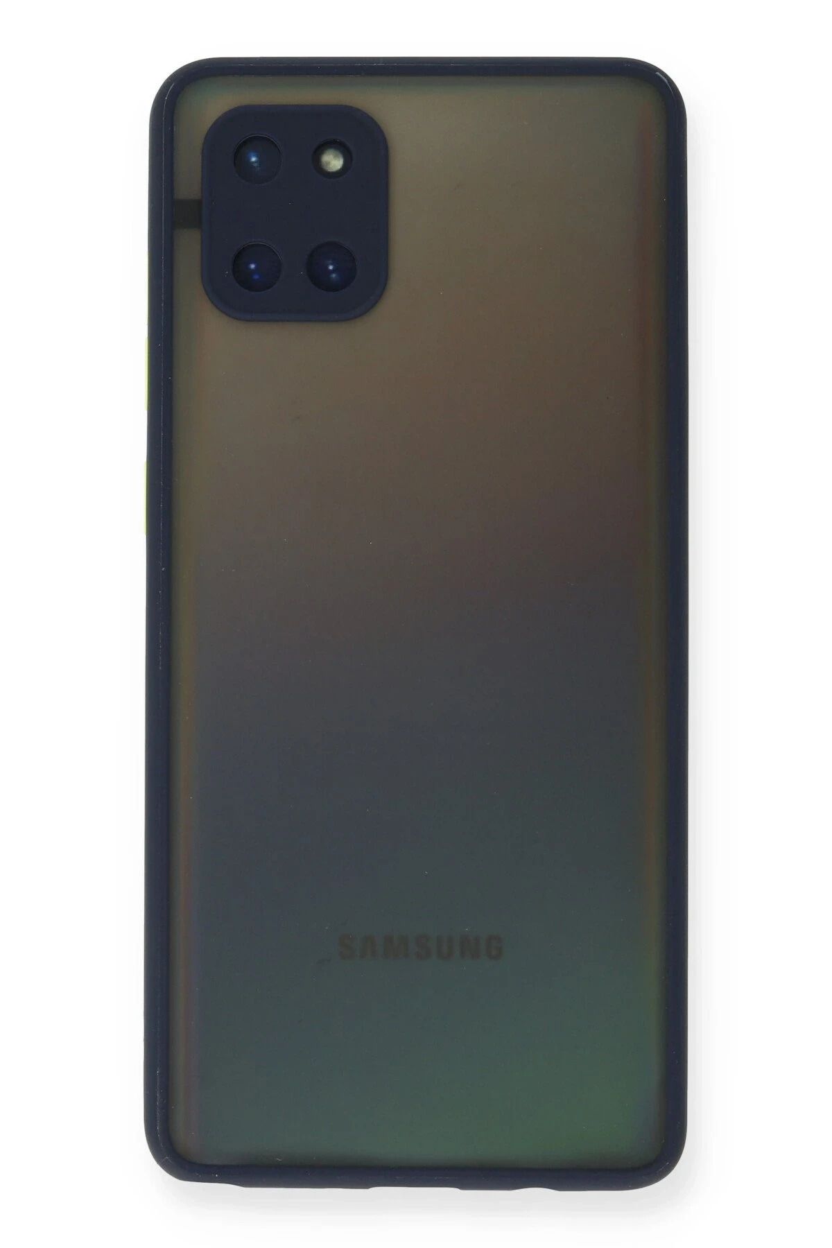 NewFace Samsung Galaxy A81 / Note 10 Lite Kılıf Montreal Silikon Kapak - Lacivert YKTSN