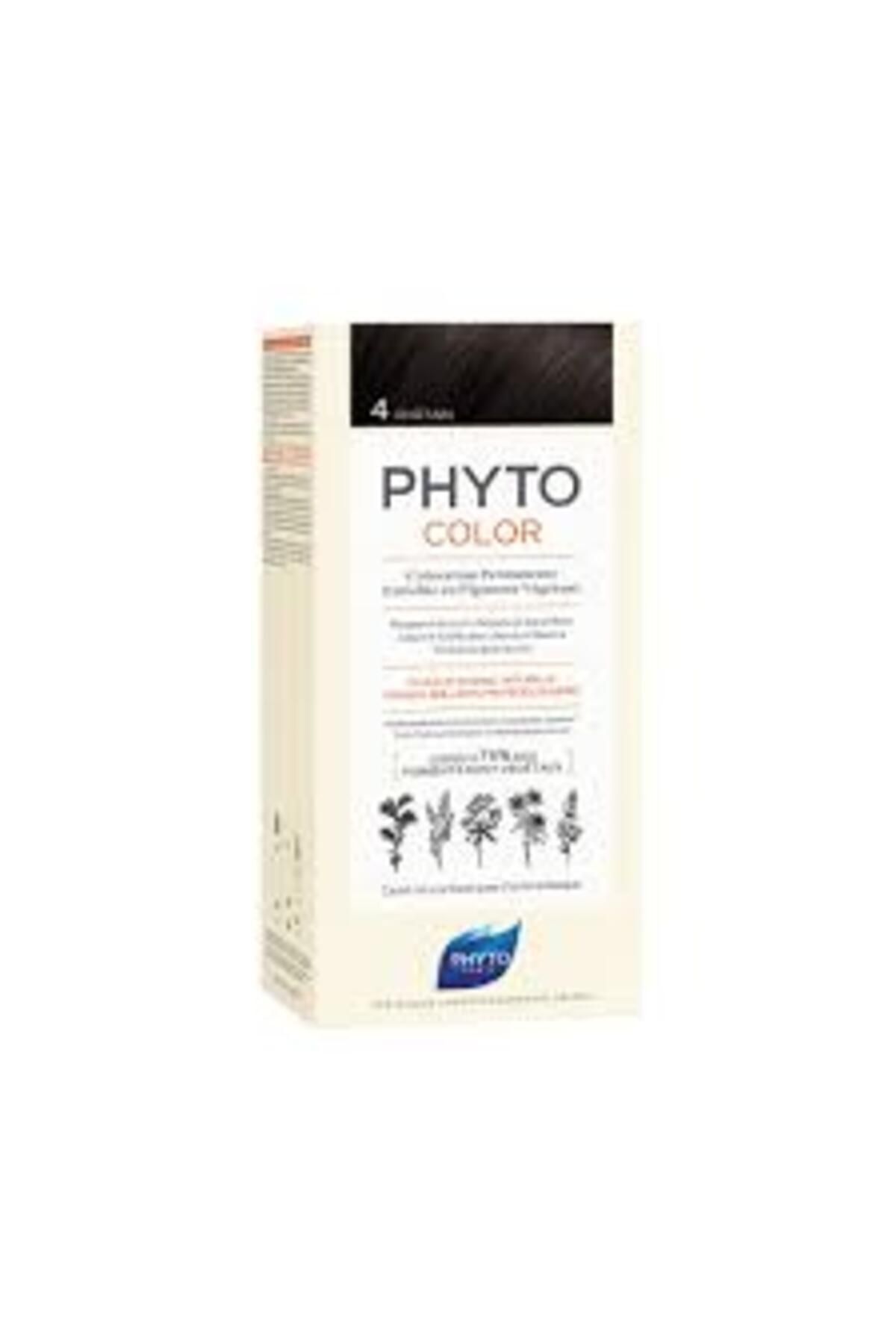 Phyto Phytocolor 4 Kestane Amonyaksız Kalıcı Bitkisel Saç Boyası