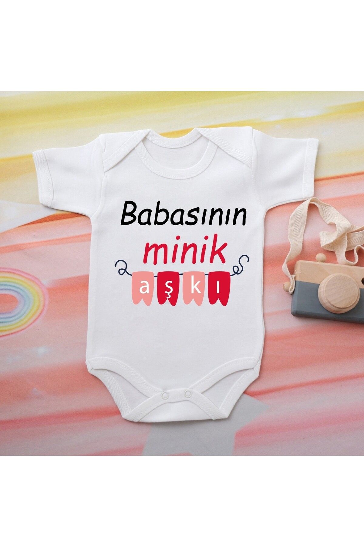 soft wing %100 Pamuklu Organik Baskılı Premium Çıtçıtlı Bebek Body Atlet Zıbın 00515