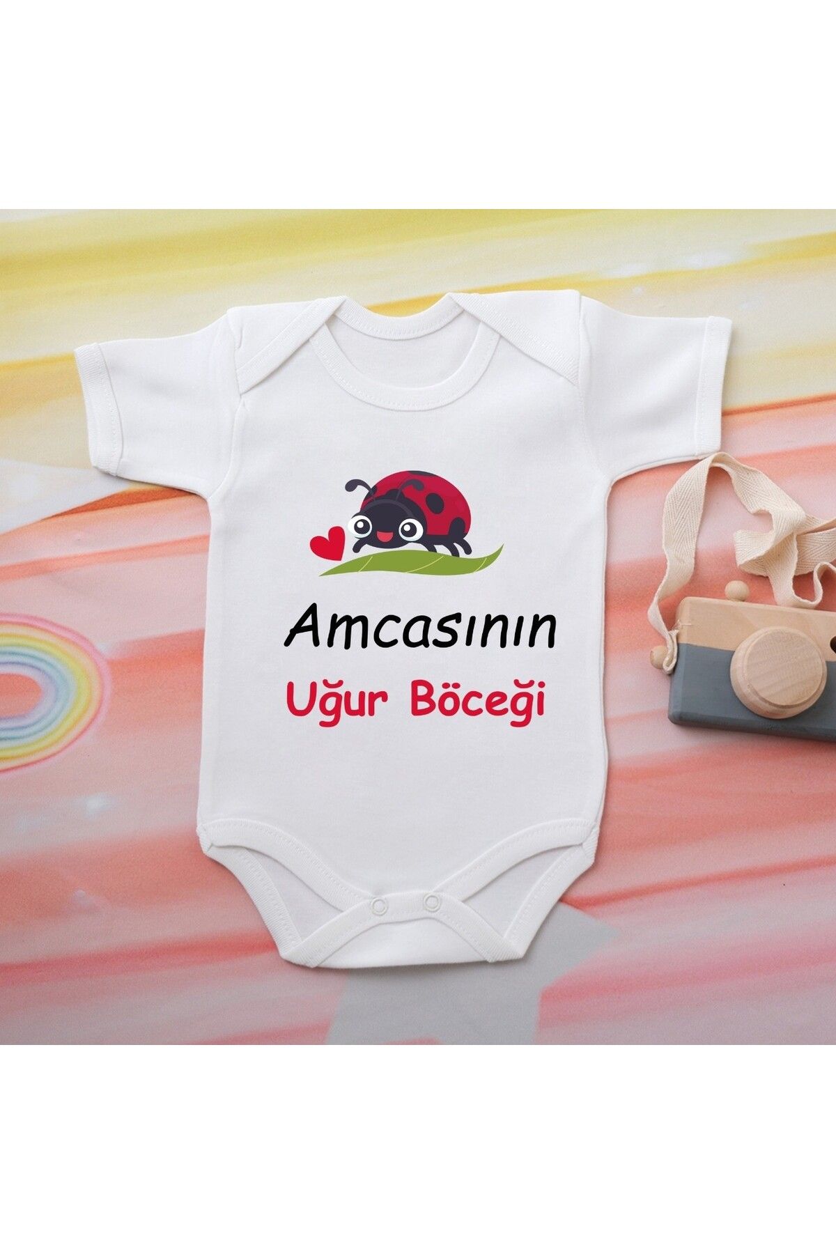 soft wing %100 Pamuklu Organik Baskılı Premium Çıtçıtlı Bebek Body Atlet Zıbın 00531