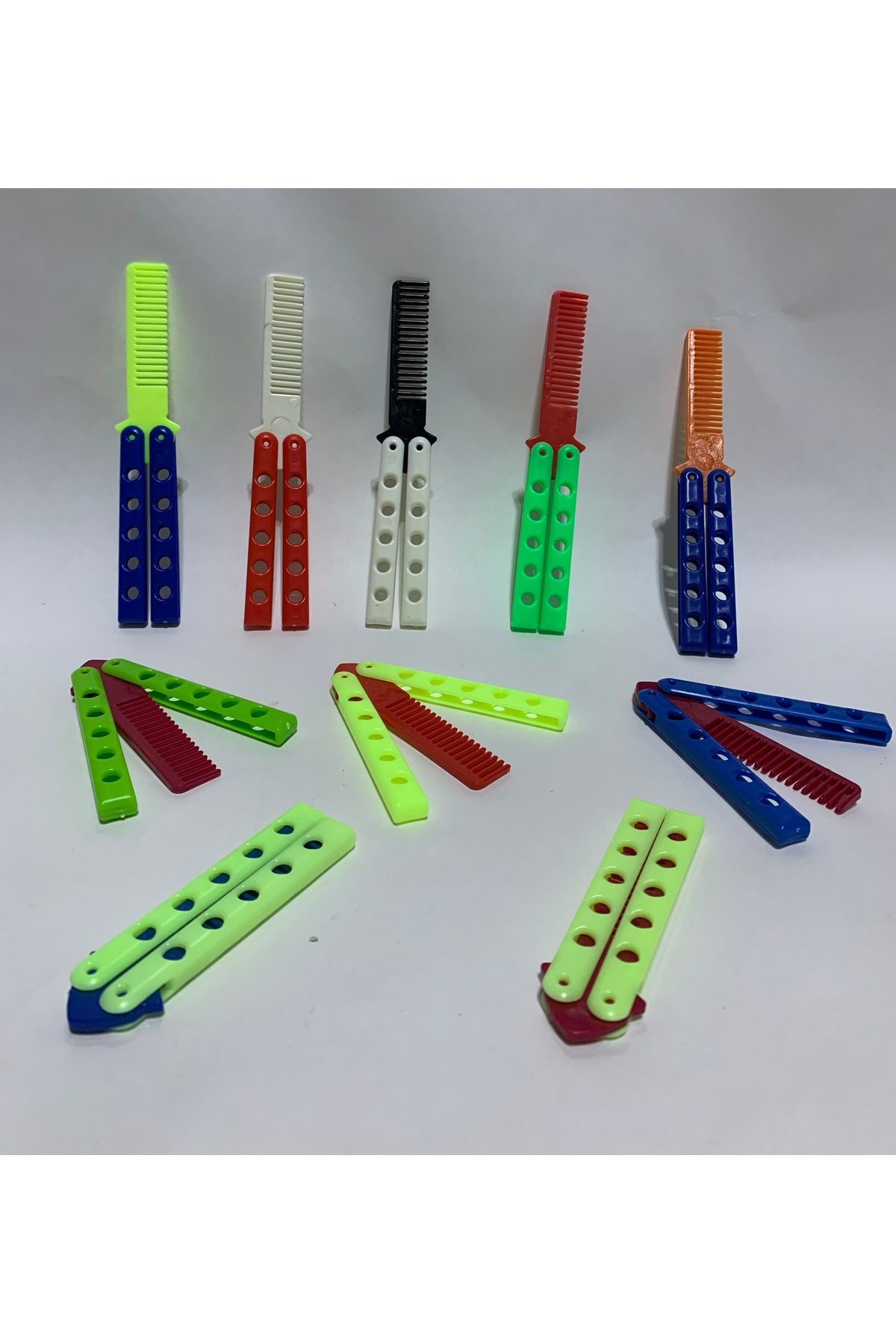 abnturk Kelebek Şeklinde Plastik Tarak Saç Tarağı