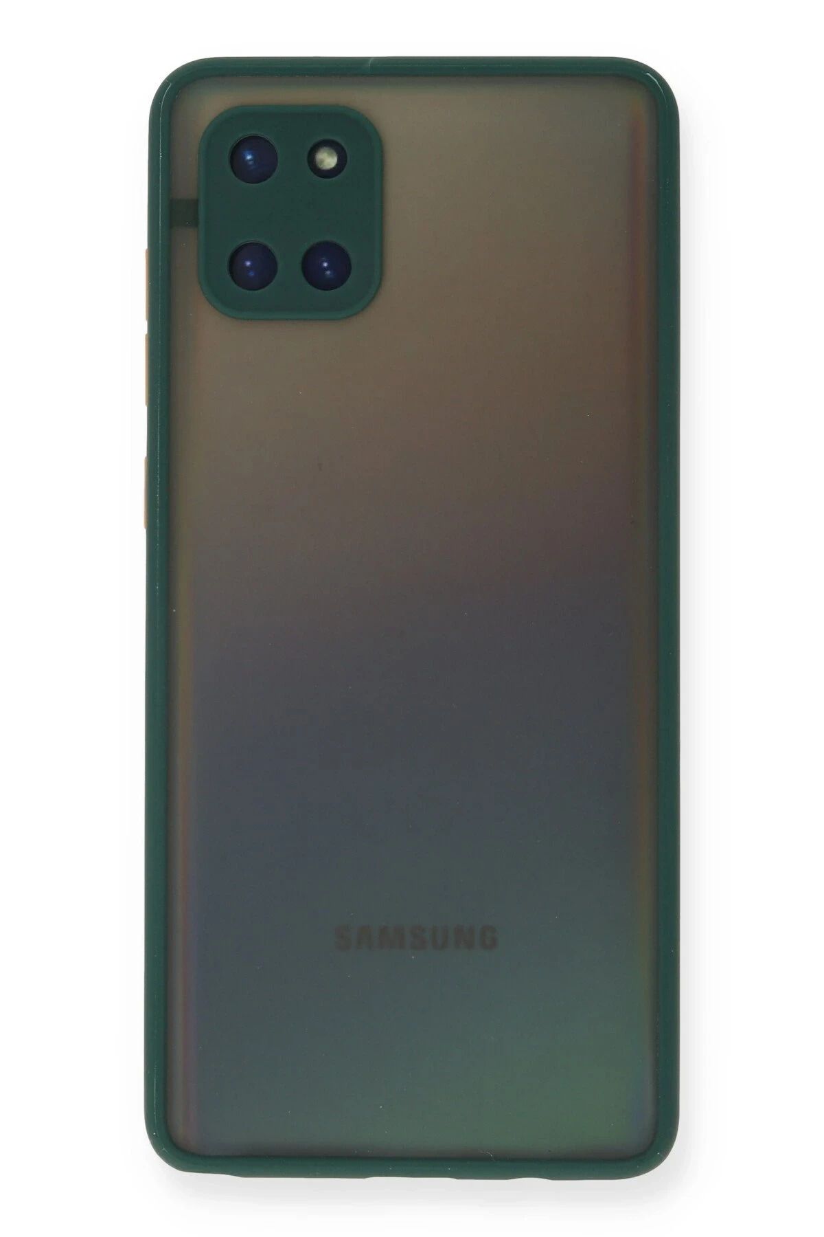 NewFace Samsung Galaxy A81 / Note 10 Lite Kılıf Montreal Silikon Kapak - Yeşil YKTSN
