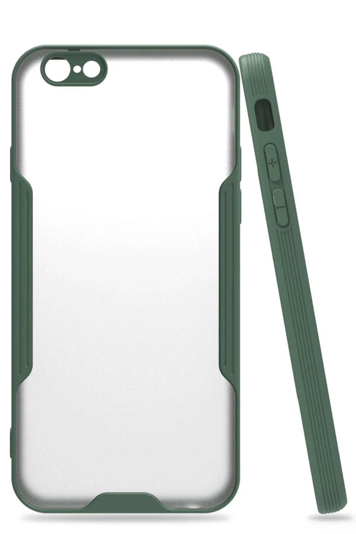 NewFace iPhone 6 Kılıf Platin Silikon - Yeşil YKTSN