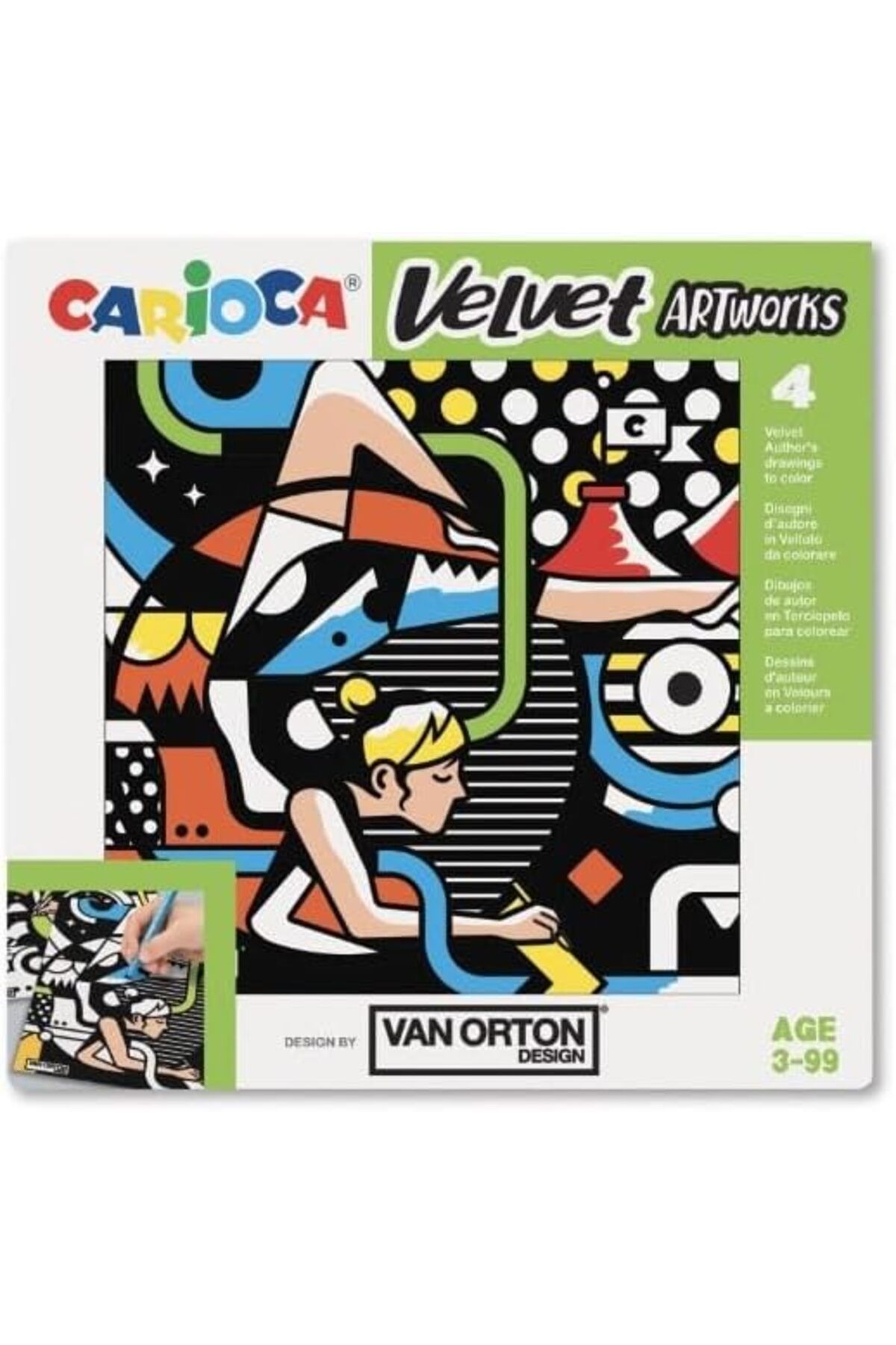 MEGOBİNE Velvet Kadife Boyama Van Orton Street ZTML SYFT 1139610