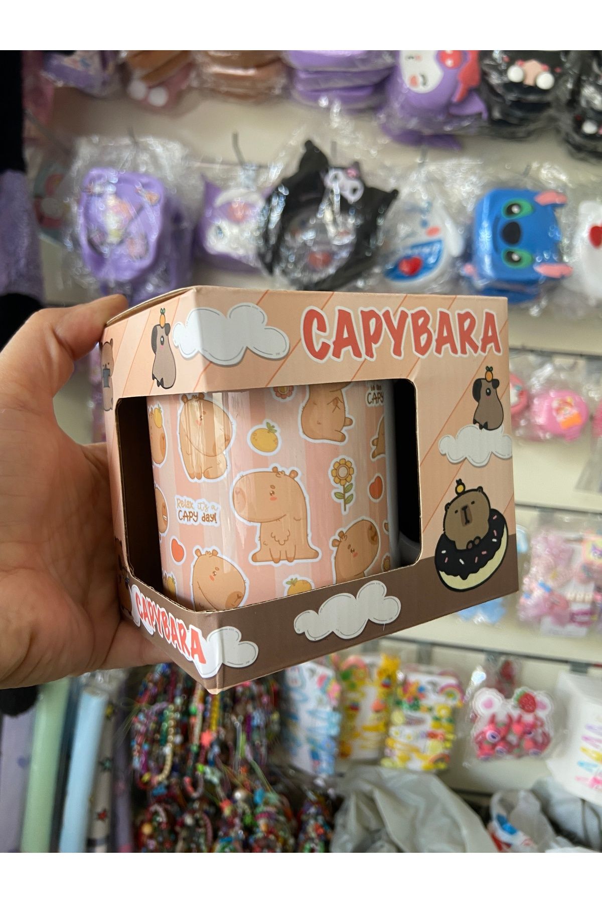 synshop Capybara Kapibara Figür Kupa Bardak