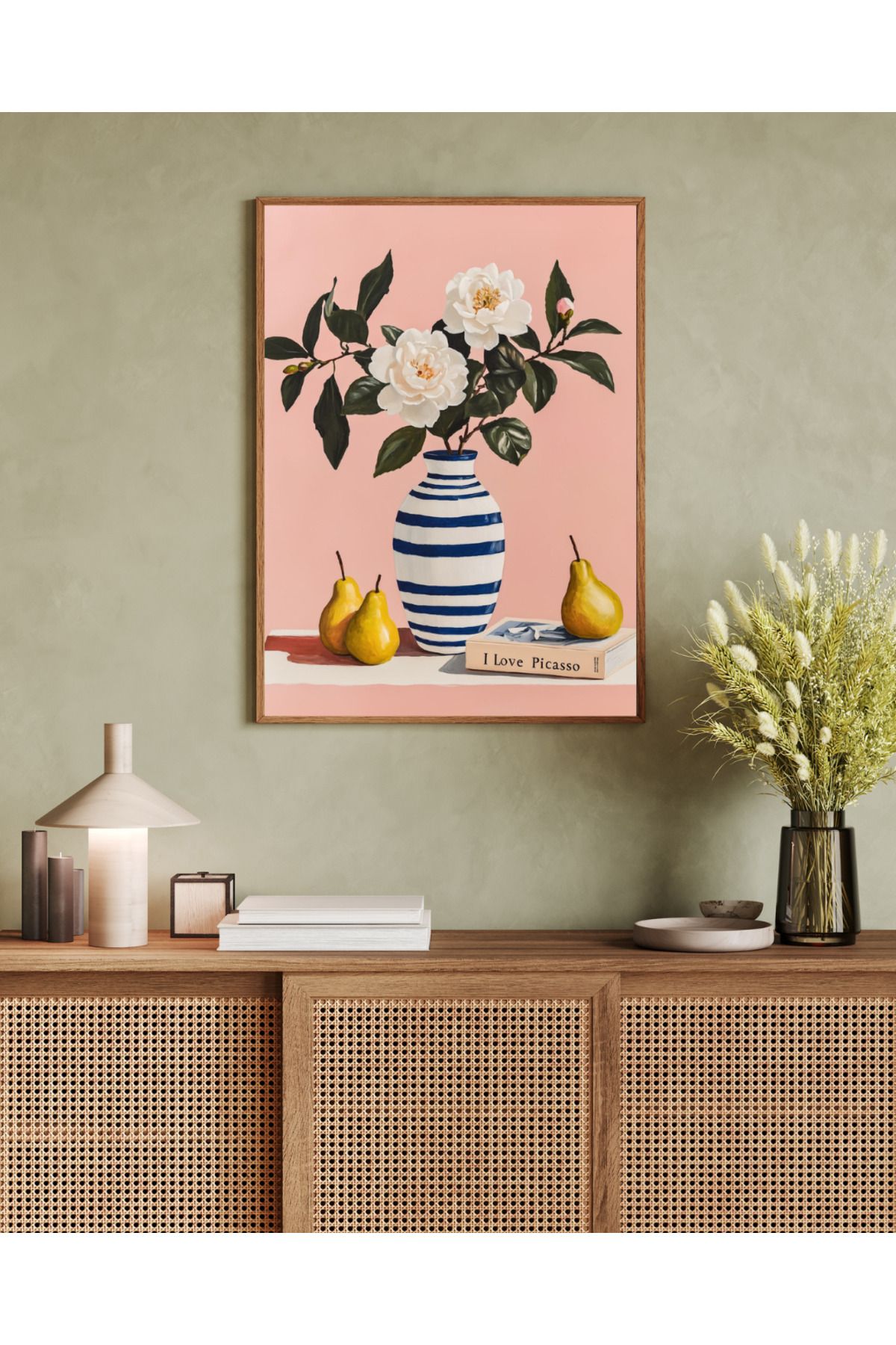 woodhomeworks tek parça salon ofis dekor tablo