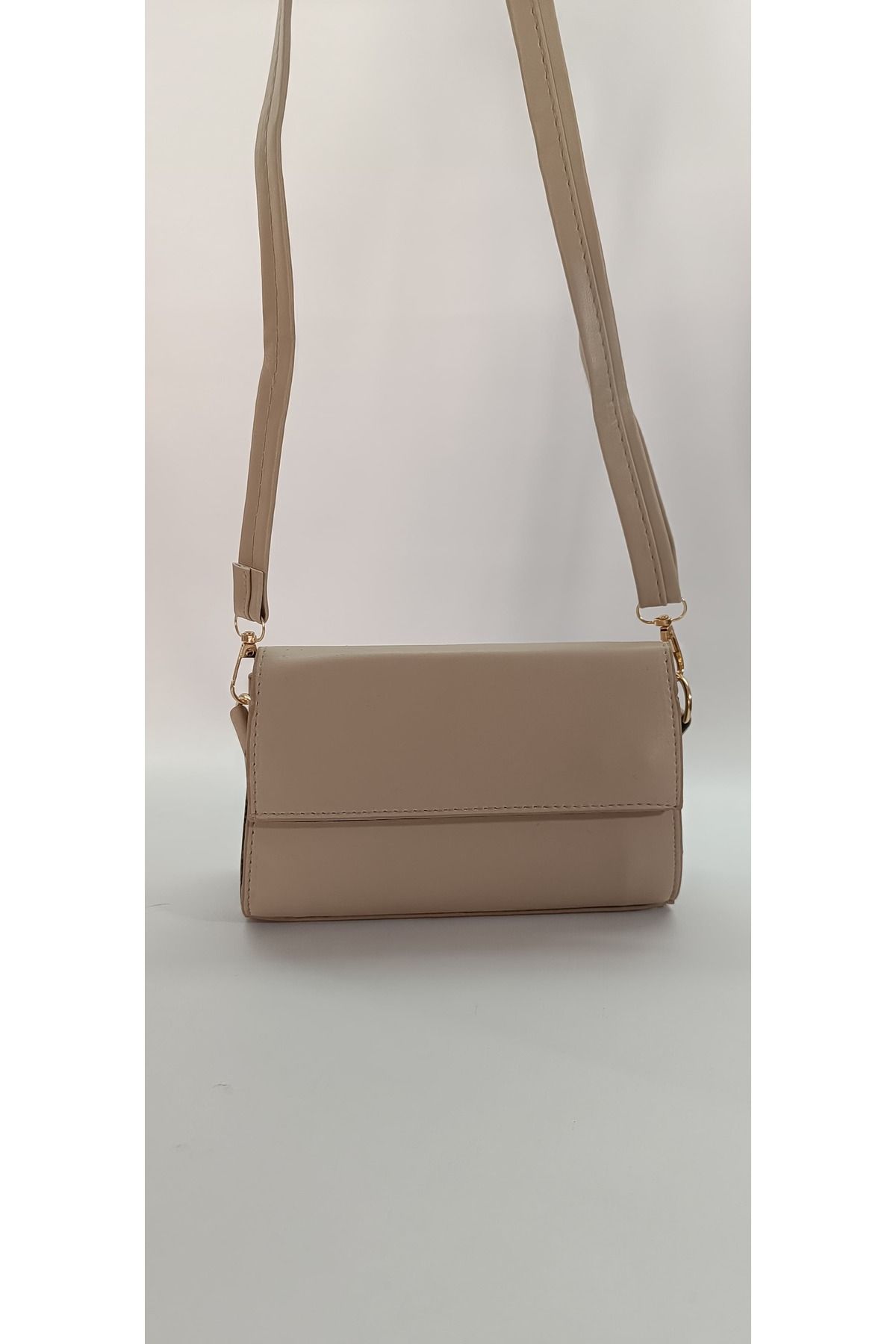 Butik Kadın Suni Deri Şık Tasarımlı Deri Askılı Mini Omuz Çantası