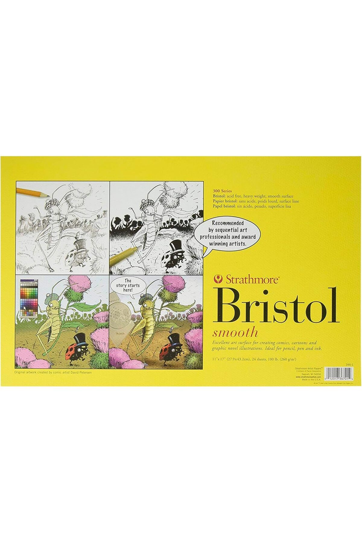 mazıdağı mazzıdağ Bristol duvar resmi düz kağıt Pad 27,9 cm x 43 cm, 24 yaprak new store 1133631